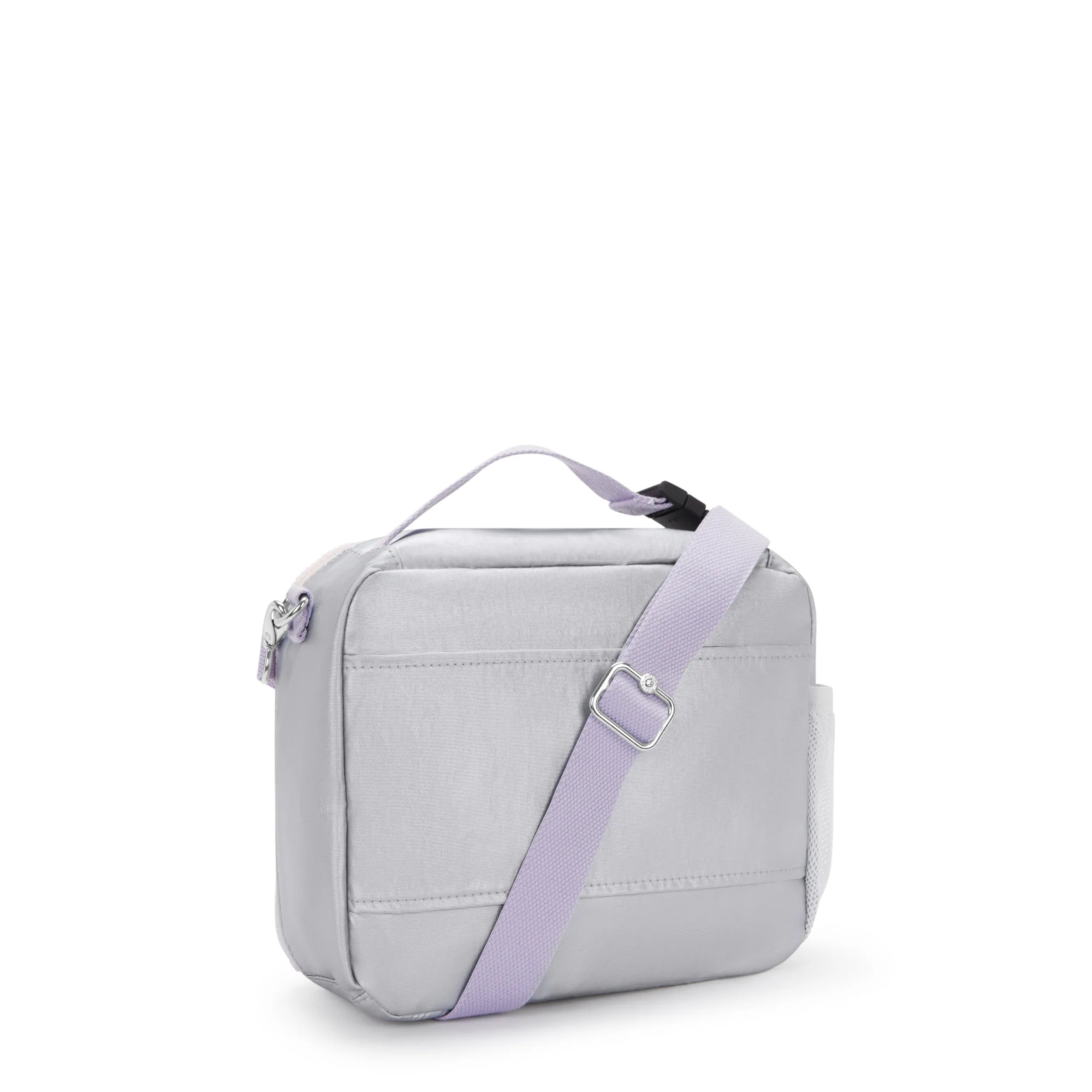 Kipling Ermy in Silver Glow Metallic — back view
