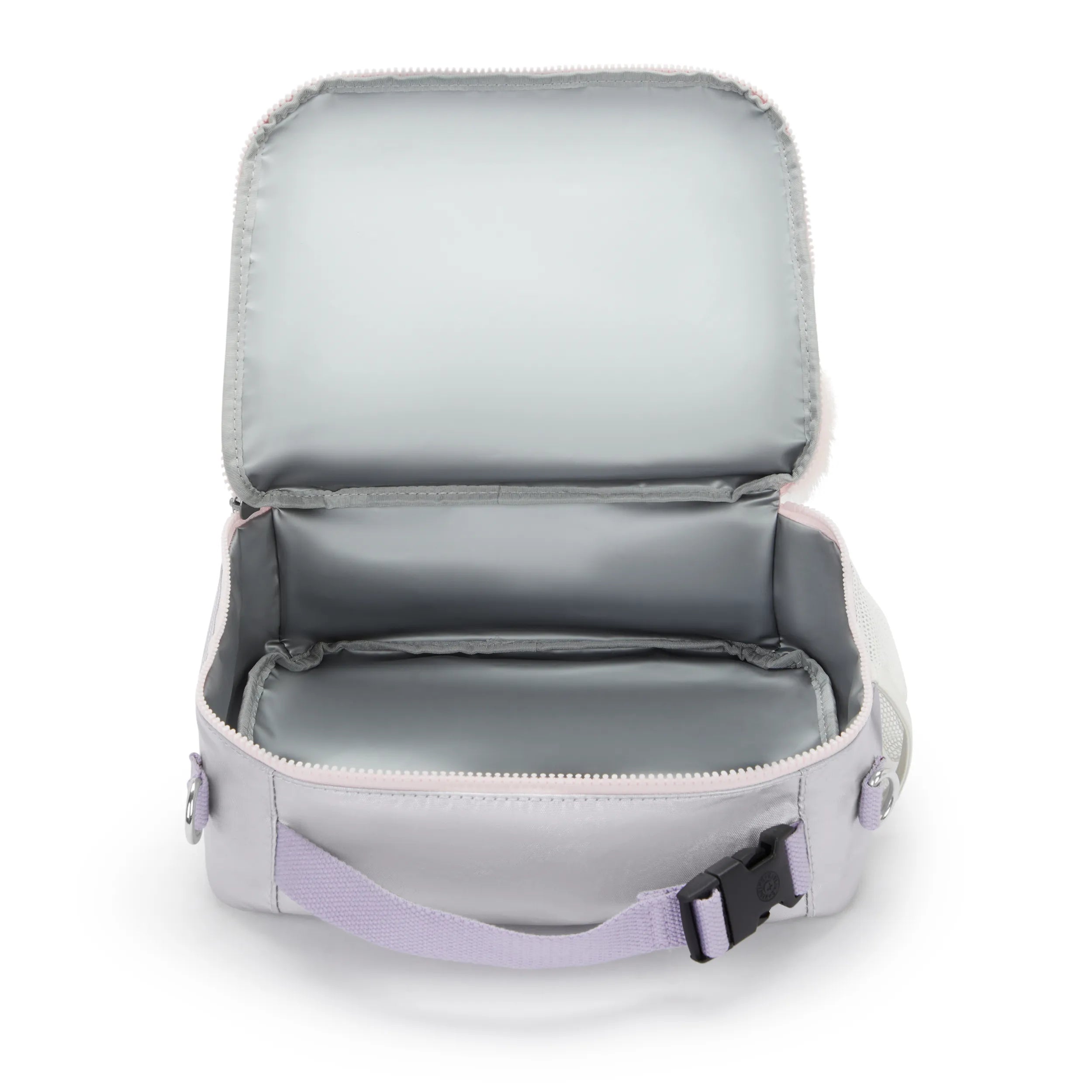 Kipling Ermy in Silver Glow Metallic — angle view 2