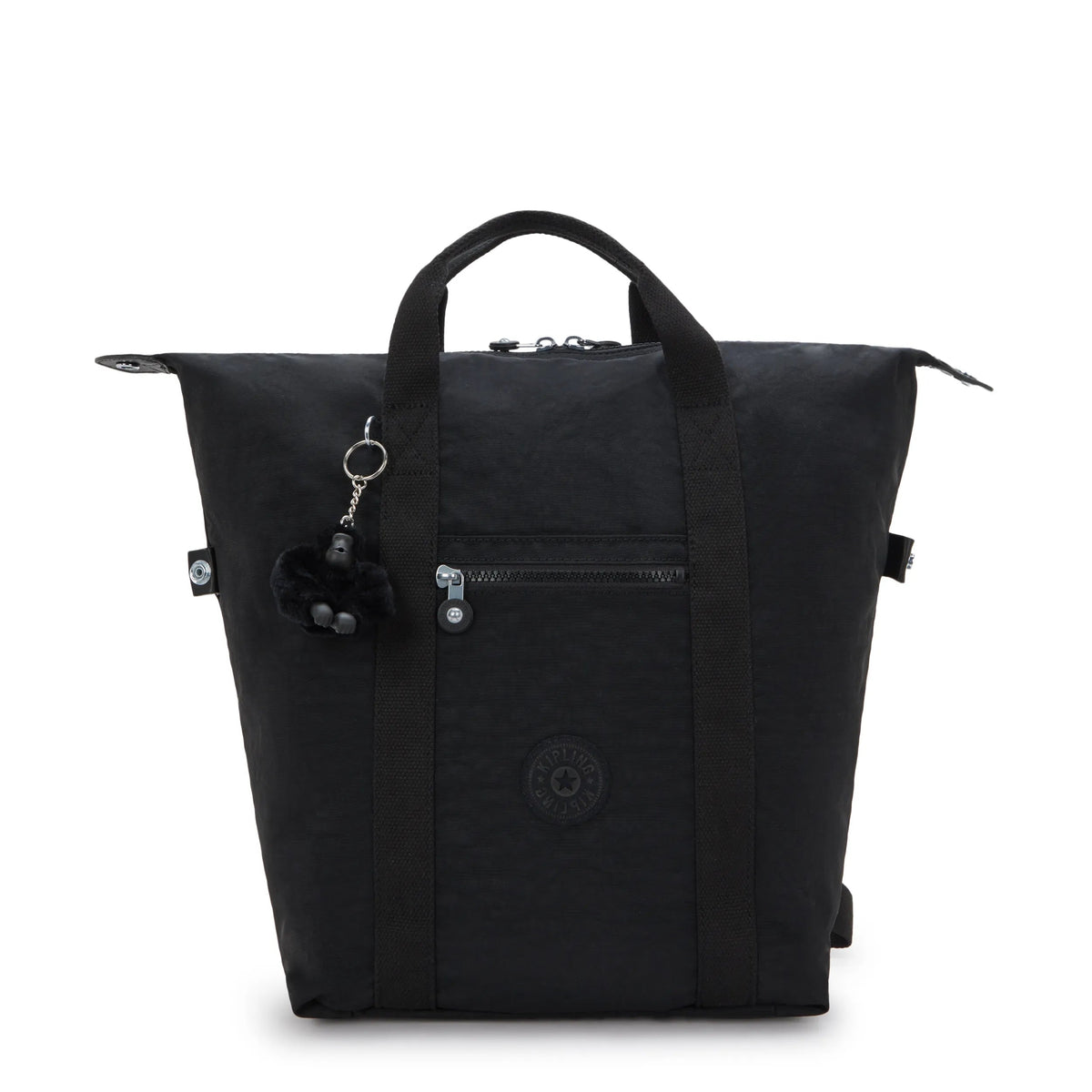 Kipling New Art Backpack in Black Noir — front view
