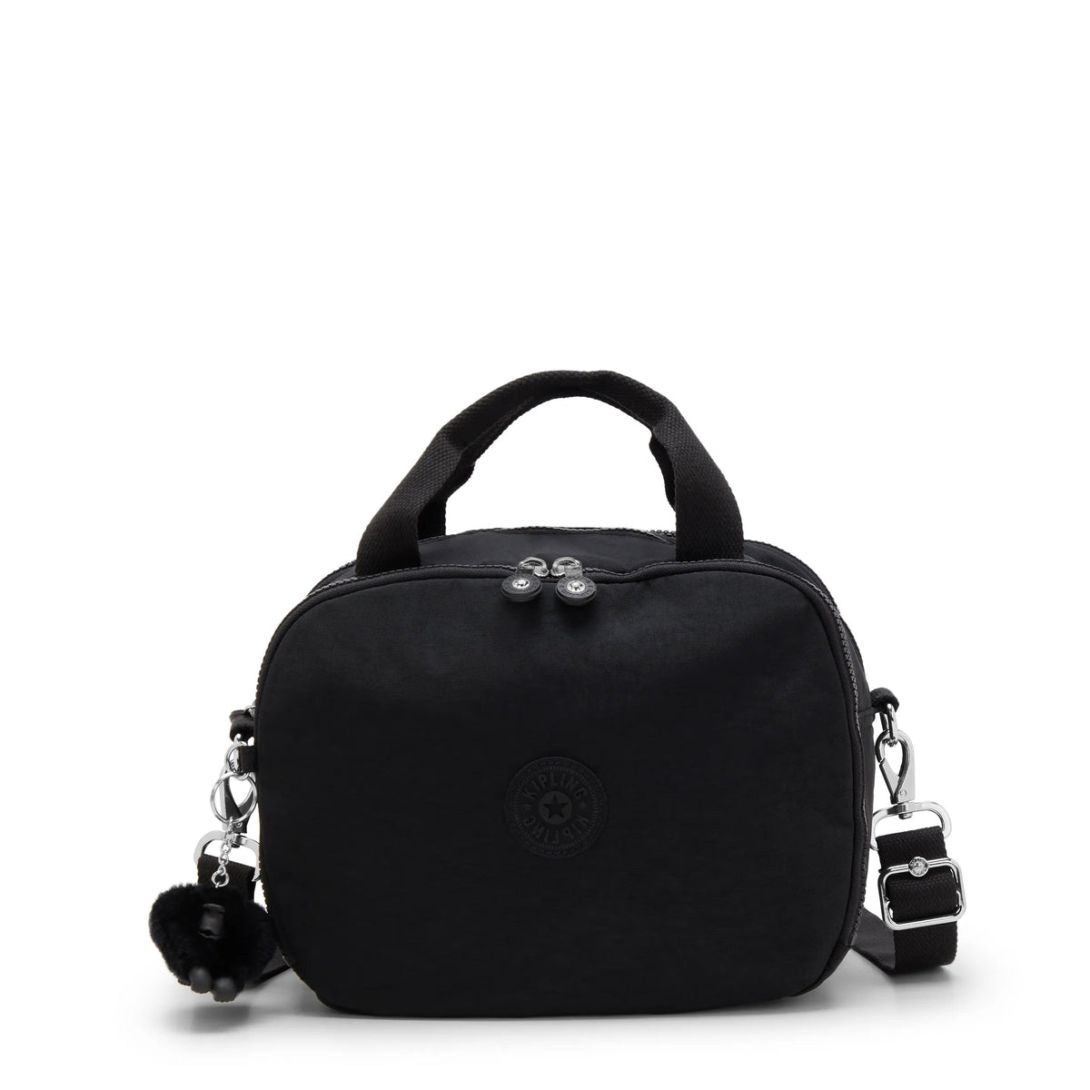 Kipling Beachpalm M in Black Noir — front view # color_Black Noir