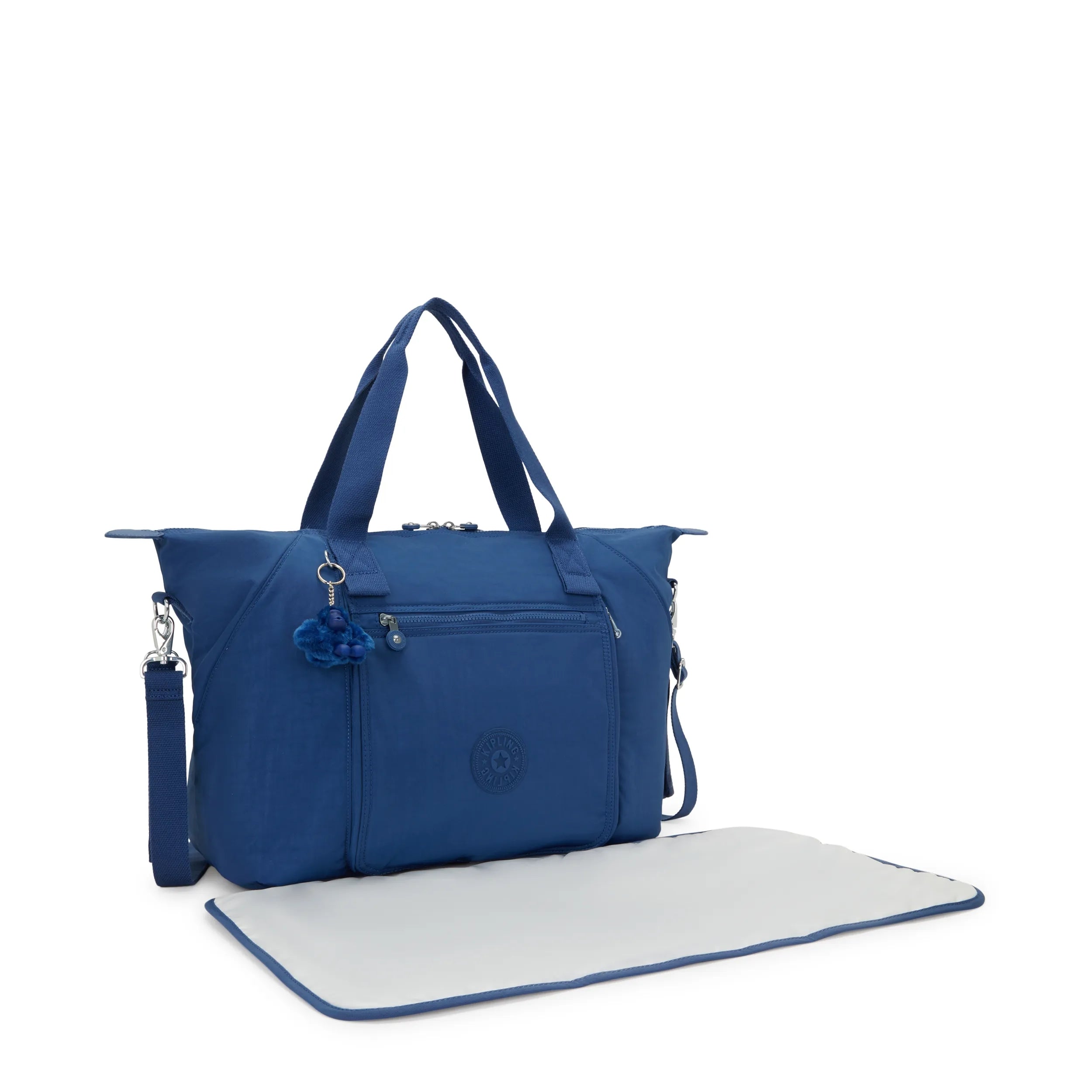 Kipling New Art M Babybag in Casual Blue — interior view