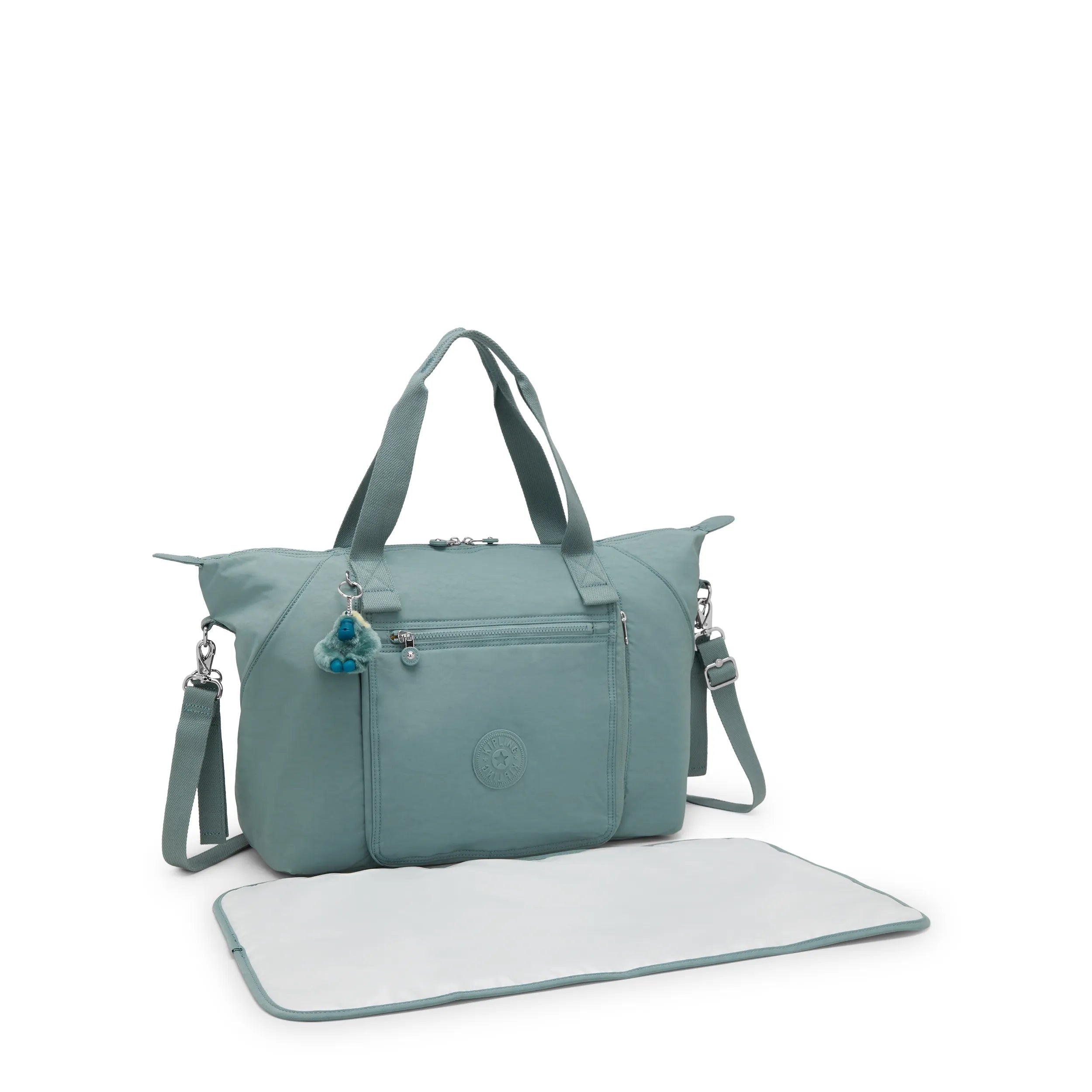 Kipling New Art M Babybag in Tiny Green Air — interior view