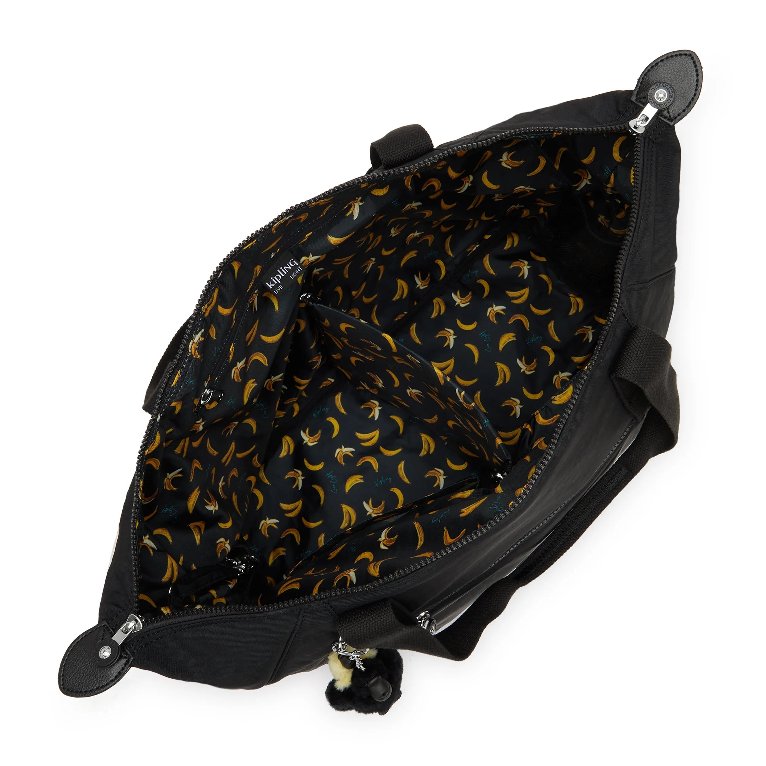 Kipling New Art M Babybag in Tiny Black Noir — angle view 2