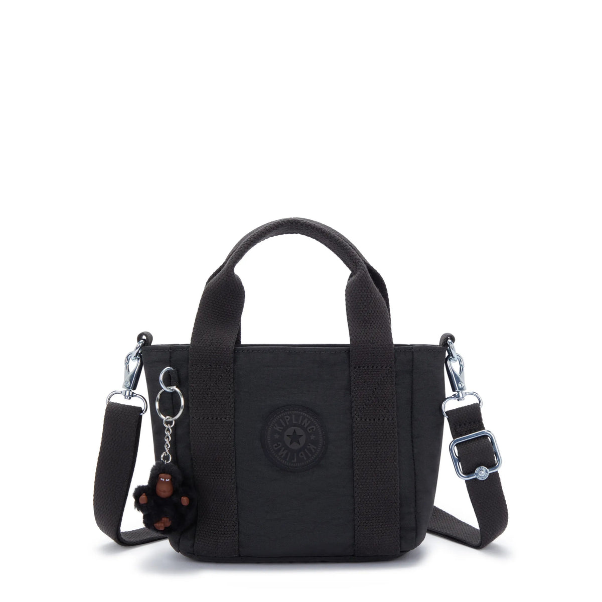 Kipling Jayla Mini in Black Tonal — front view