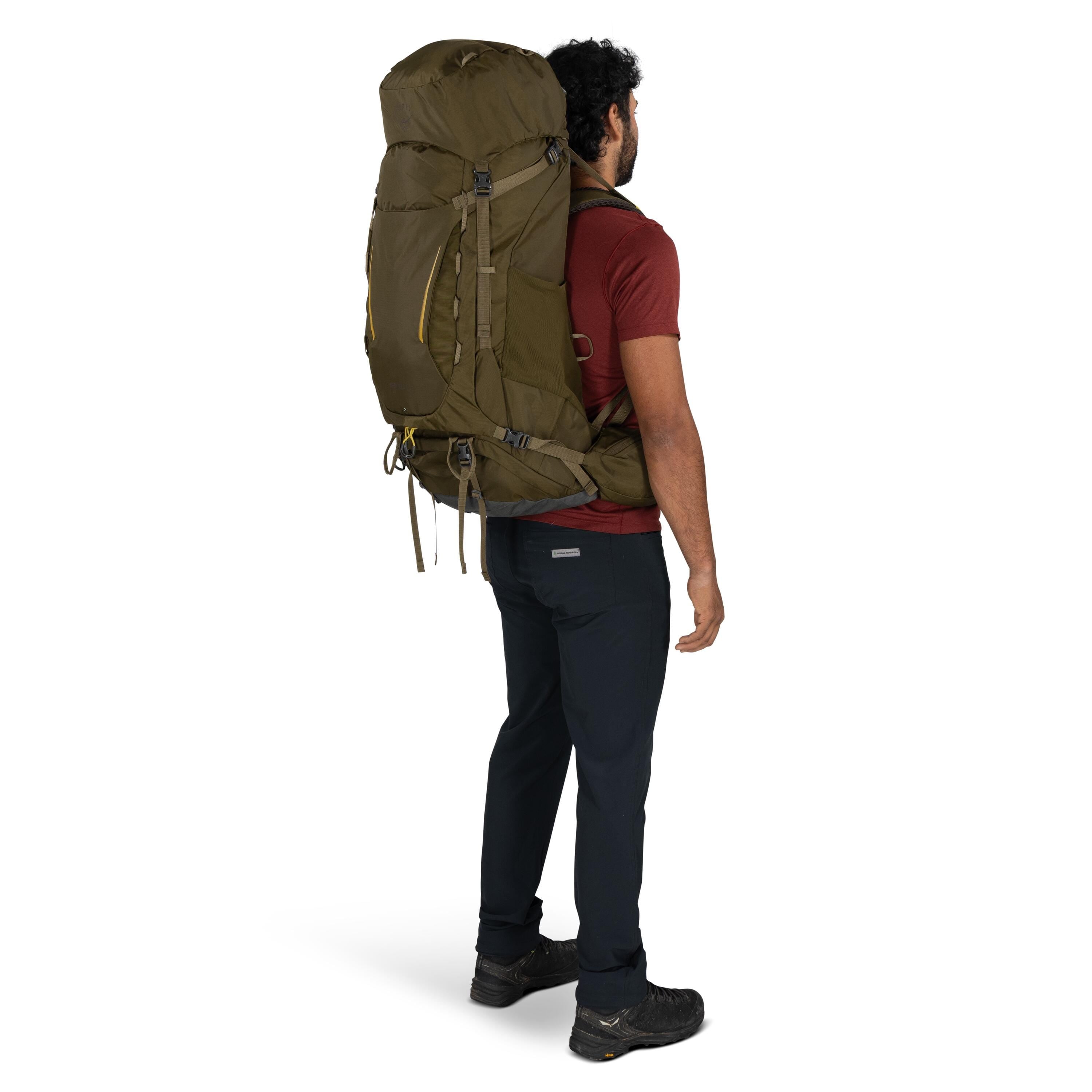 Osprey Kestrel 58 Backpacking Pack 58L in Moss Green — lifestyle 2
