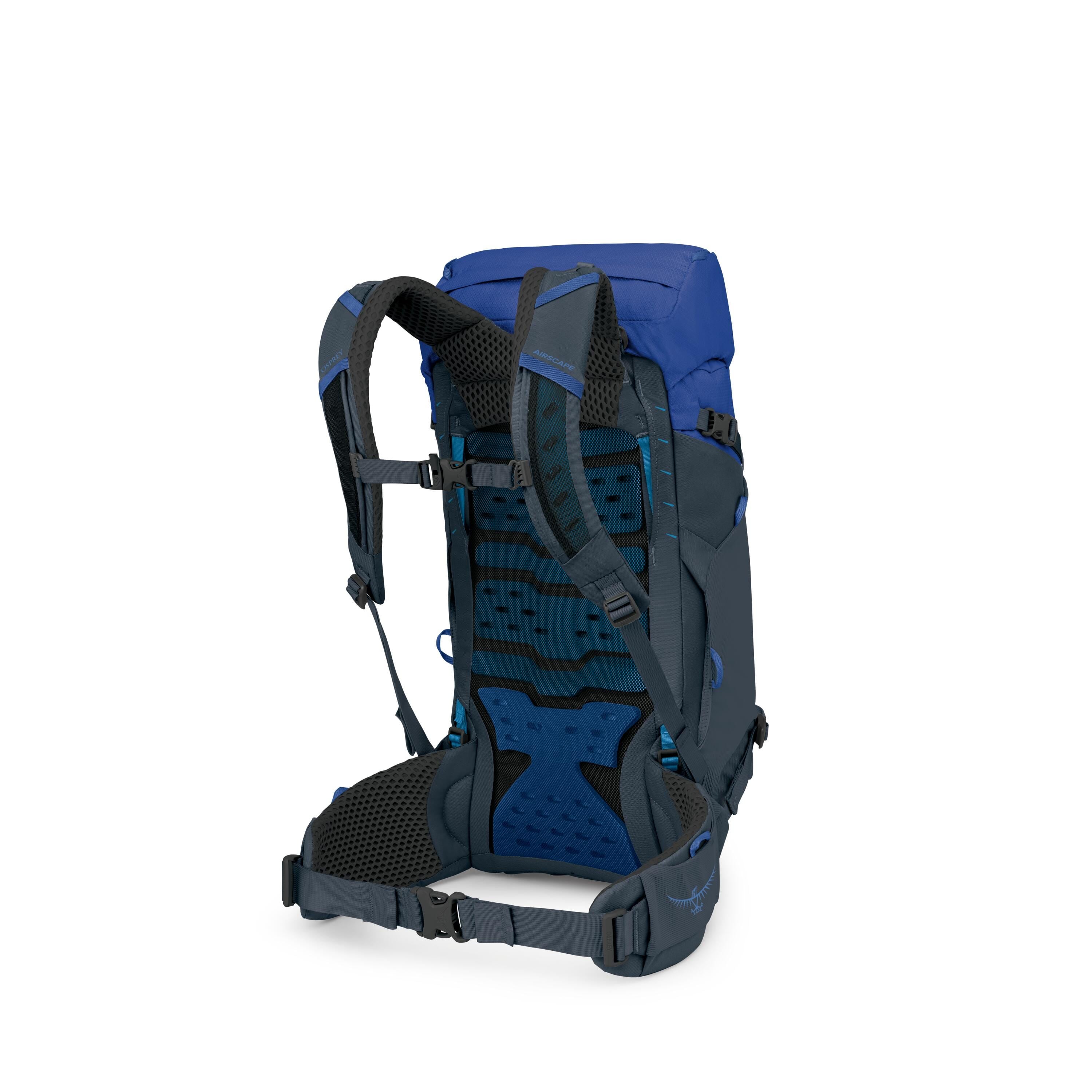 Osprey Kestrel LT 28 Hiking Backpack 28L in Rays Blue — angle view 3