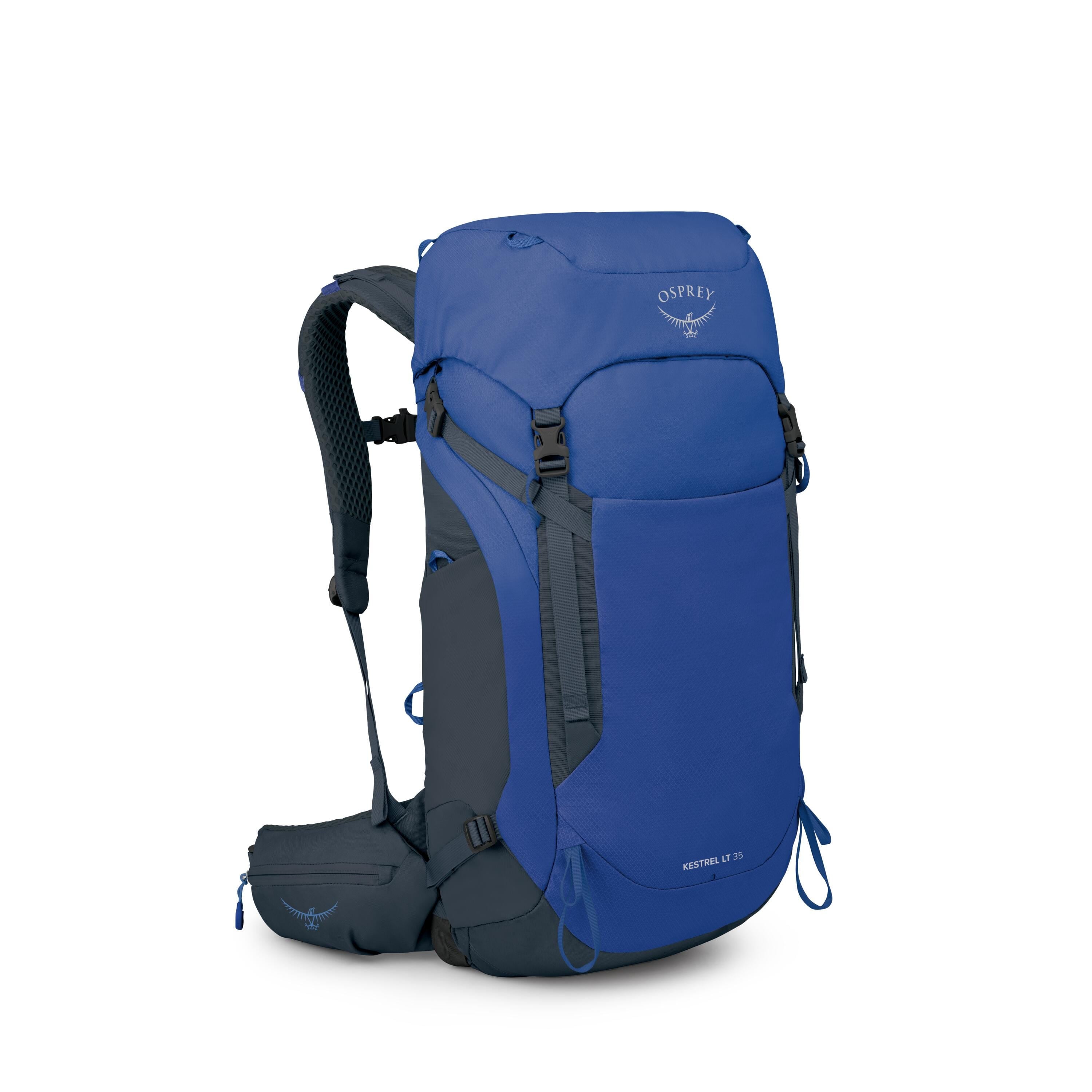 Osprey Kestrel LT 35 Hiking Backpack 35L in Rays Blue — angle view 2