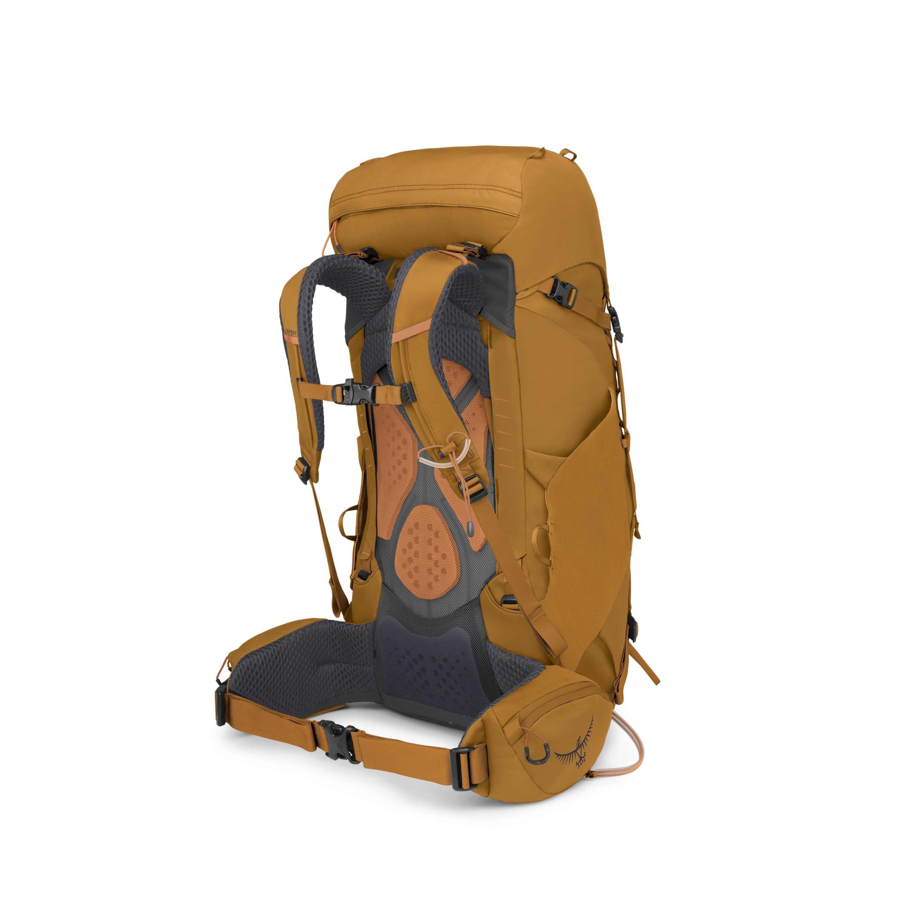 Osprey Kyte 38 Women's Backpacking Pack 38L in Barley Brown — angle view 3