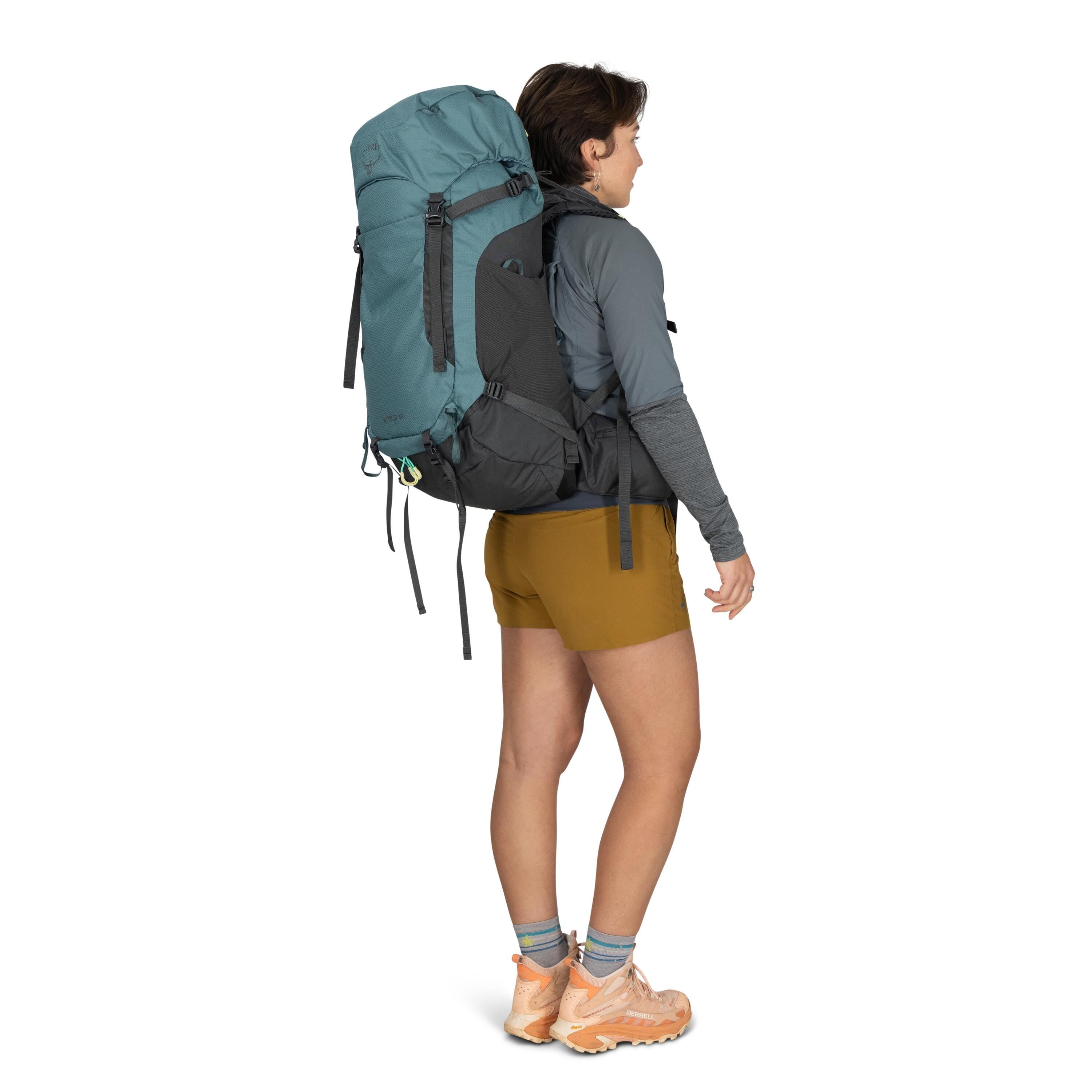 Osprey Kyte LT 45 Women's Backpacking Pack 45L in Cascade Blue — lifestyle 2