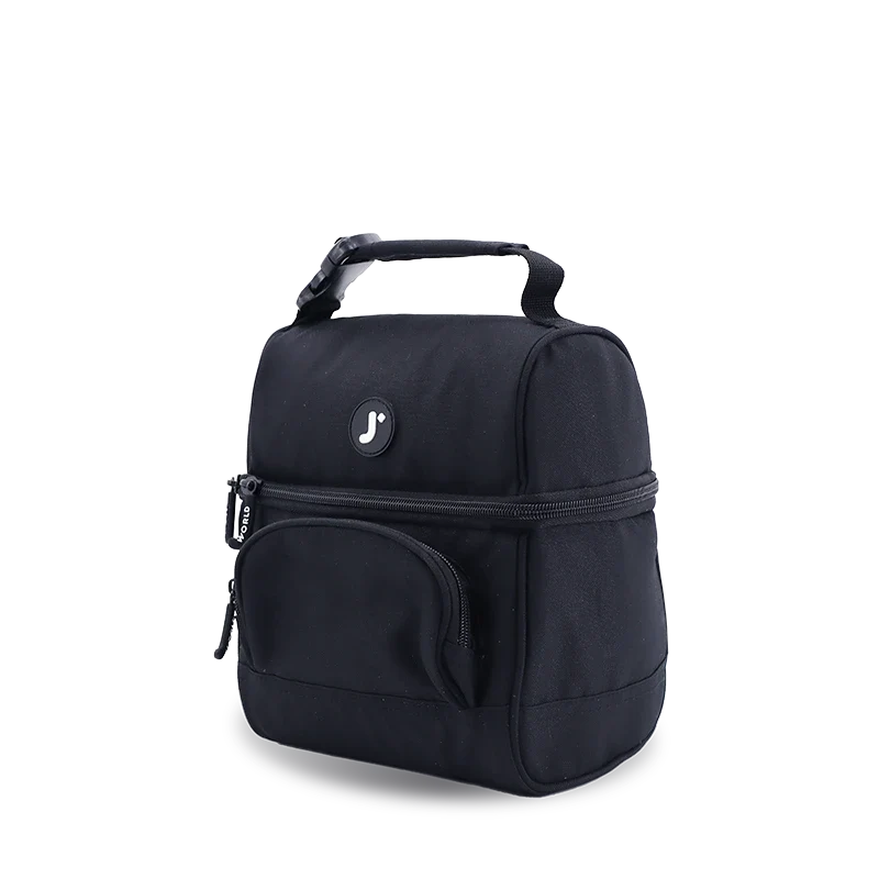 J World Corey Lunch Bag in Black — angle view 2 # color_Black