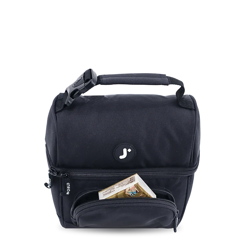 J World Corey Lunch Bag in Black — detail view # color_Black