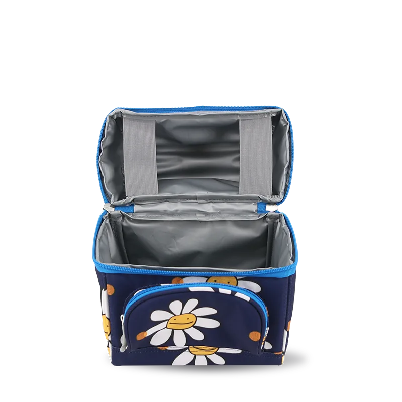 J World Corey Lunch Bag in Joy Daisy — interior view # color_Joy Daisy