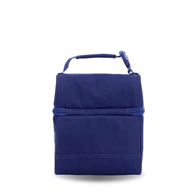 J World Corey Lunch Bag in Navy — back view # color_Navy