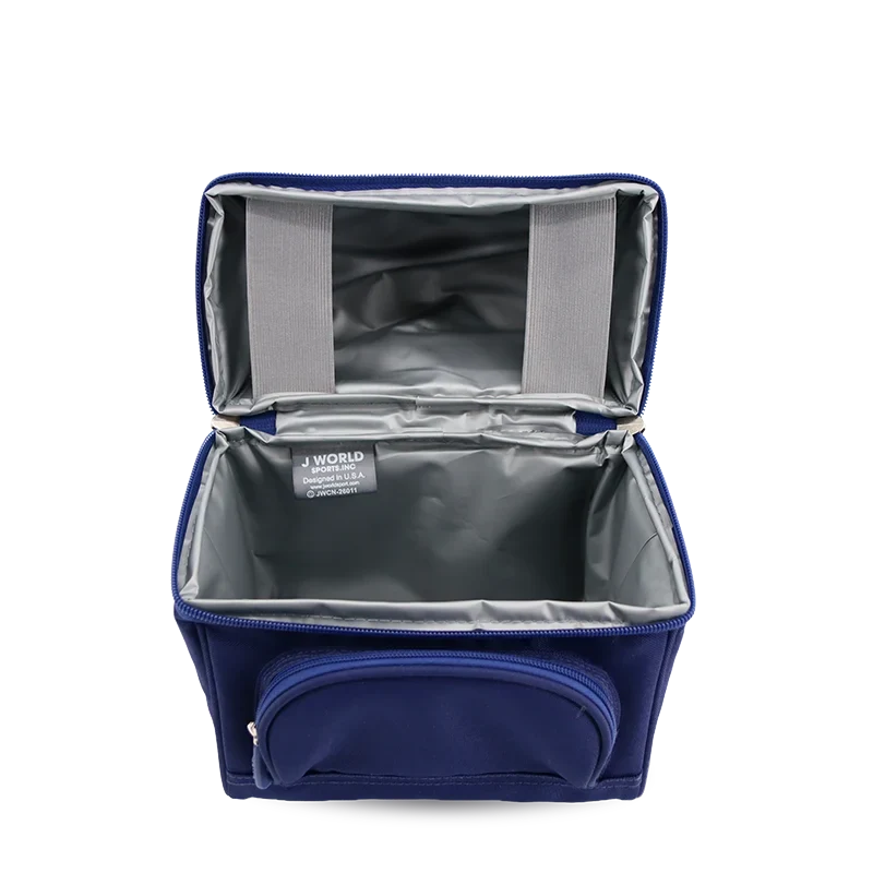 J World Corey Lunch Bag in Navy — interior view 2 # color_Navy