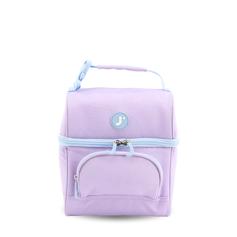 J World Corey Lunch Bag in Purple — front view # color_Purple