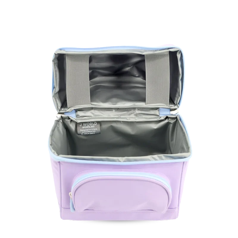 J World Corey Lunch Bag in Purple — interior view 2 # color_Purple