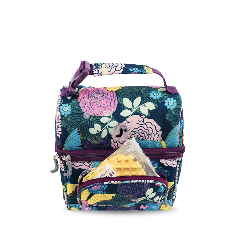 J World Corey Lunch Bag in Secret Garden — detail view # color_Secret Garden