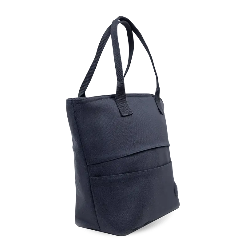 J World Lola Insulated Lunch Tote Bag in Black — angle view 2 # color_Black