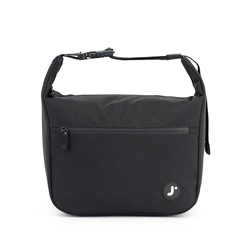 J World Lane Insulated Lunch Bag in Black — front view # color_Black