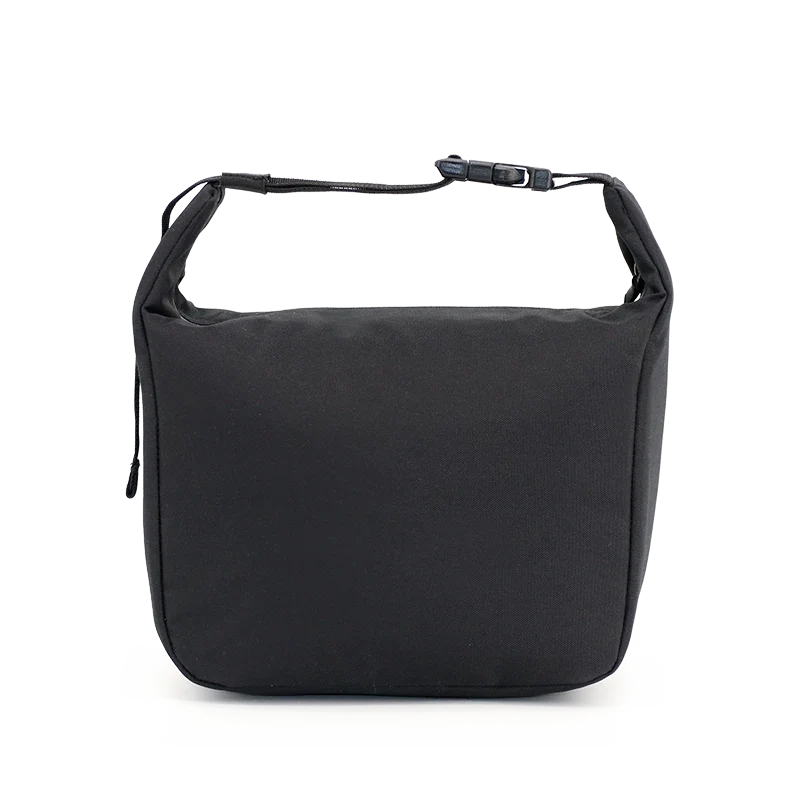 J World Lane Insulated Lunch Bag in Black — back view # color_Black