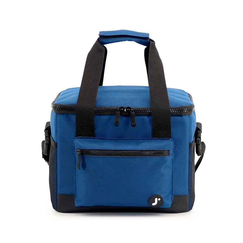 J World Adventure Large Insulated Cooler Bag in Navy — front view # color_Navy