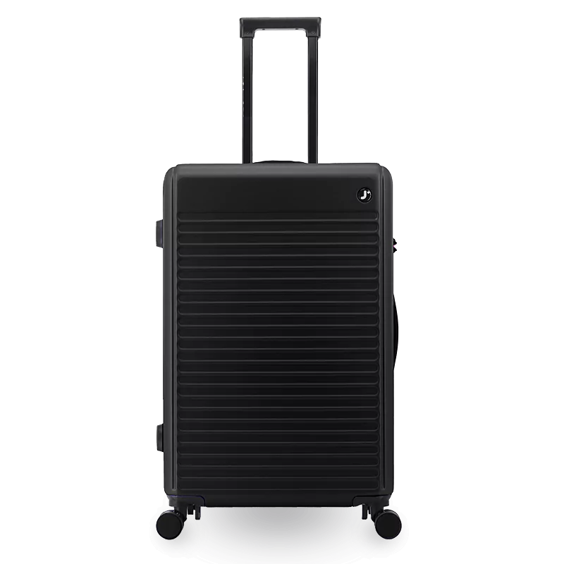 J World North Hardside 3pcs Set Luggage in Black — back view 2 # color_Black