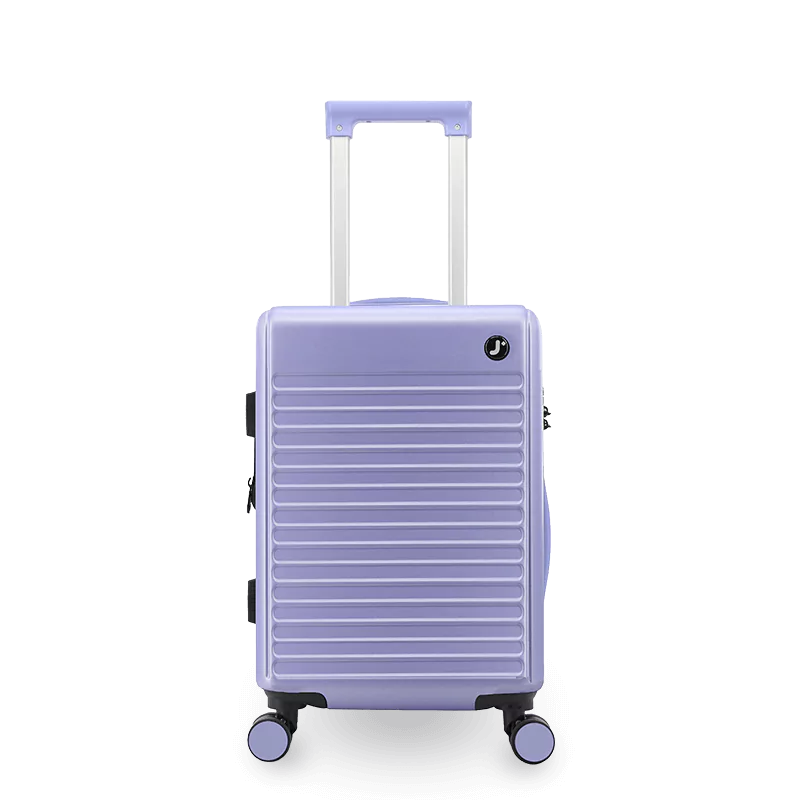 J World North Hardside 3pcs Set Luggage in Misty Purple — back view 3 # color_Misty Purple