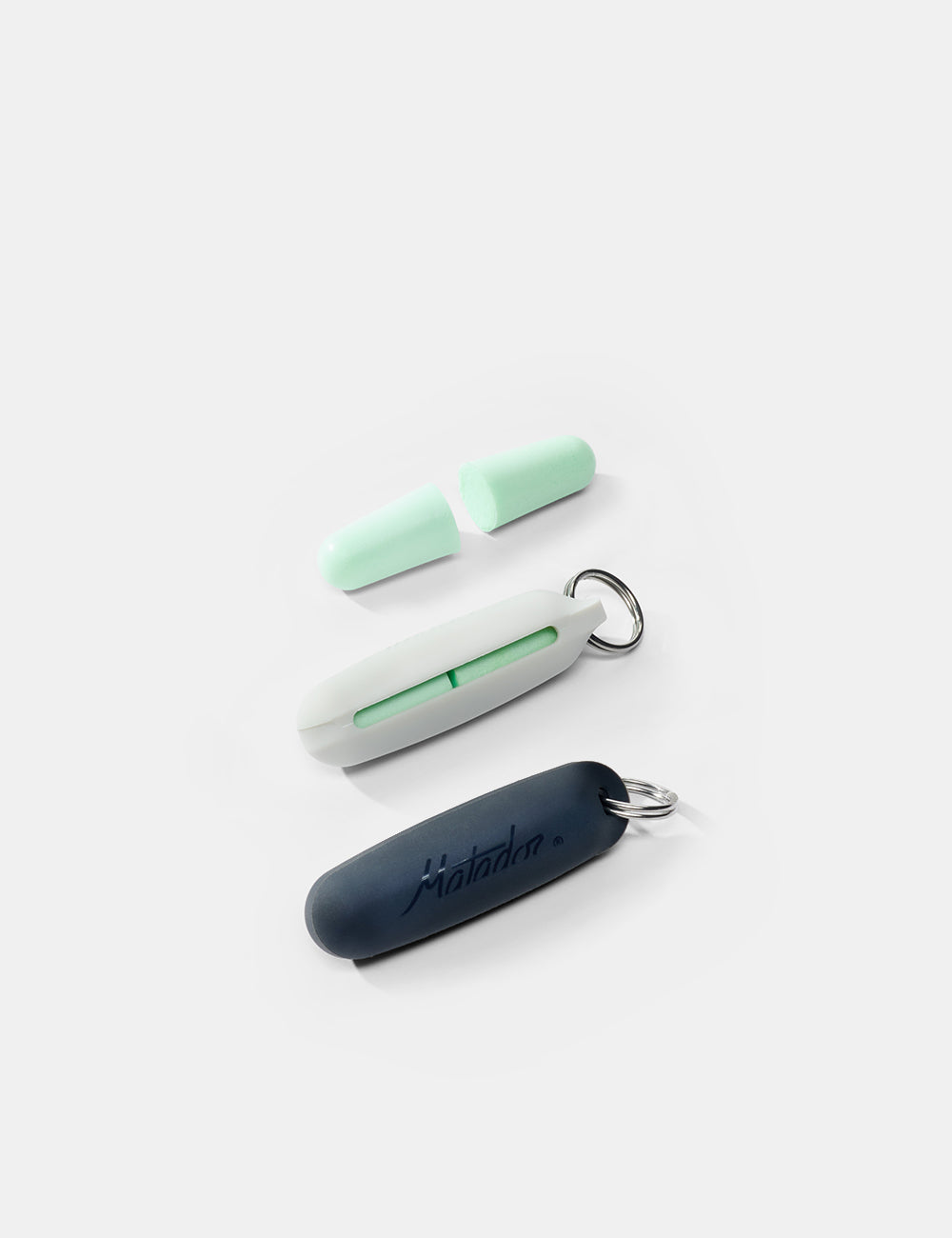 Matador Travel Earplugs Kit in Black/White — front view