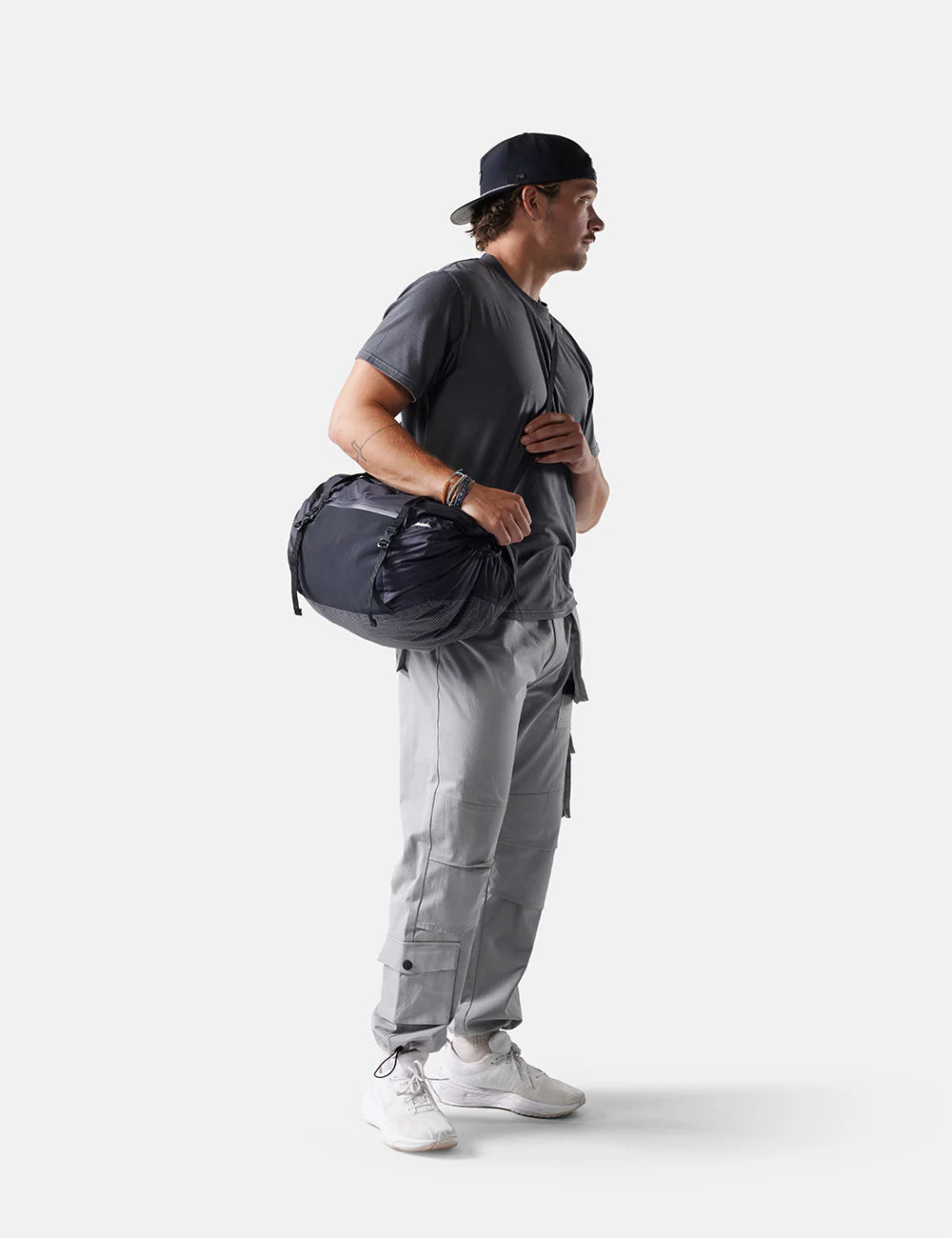 Matador Freefly Packable Duffle 30L in Black — lifestyle 3