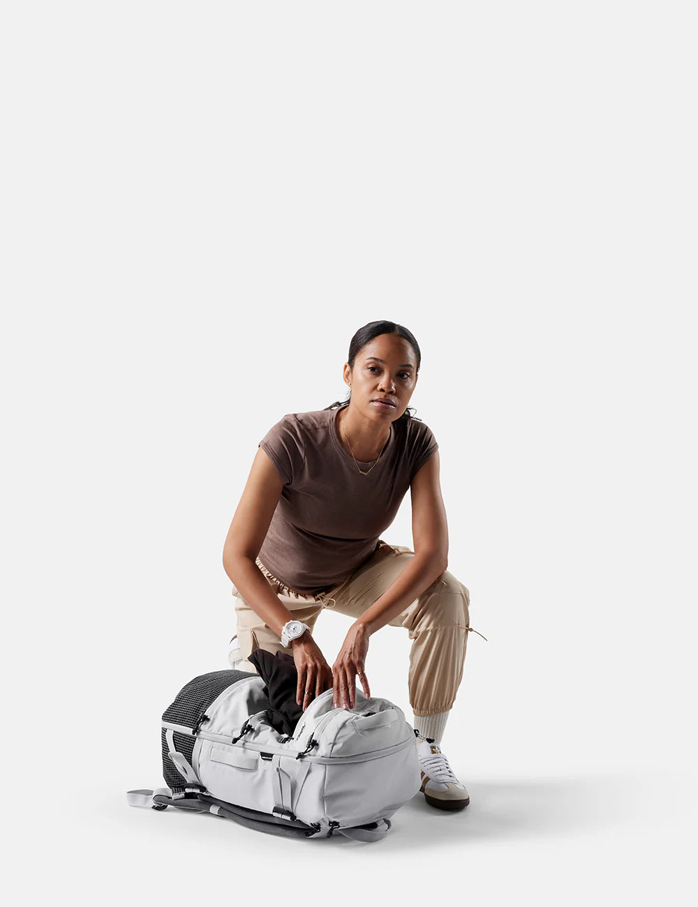 Matador SEG28 Backpack in Arctic White — lifestyle # color_Arctic White