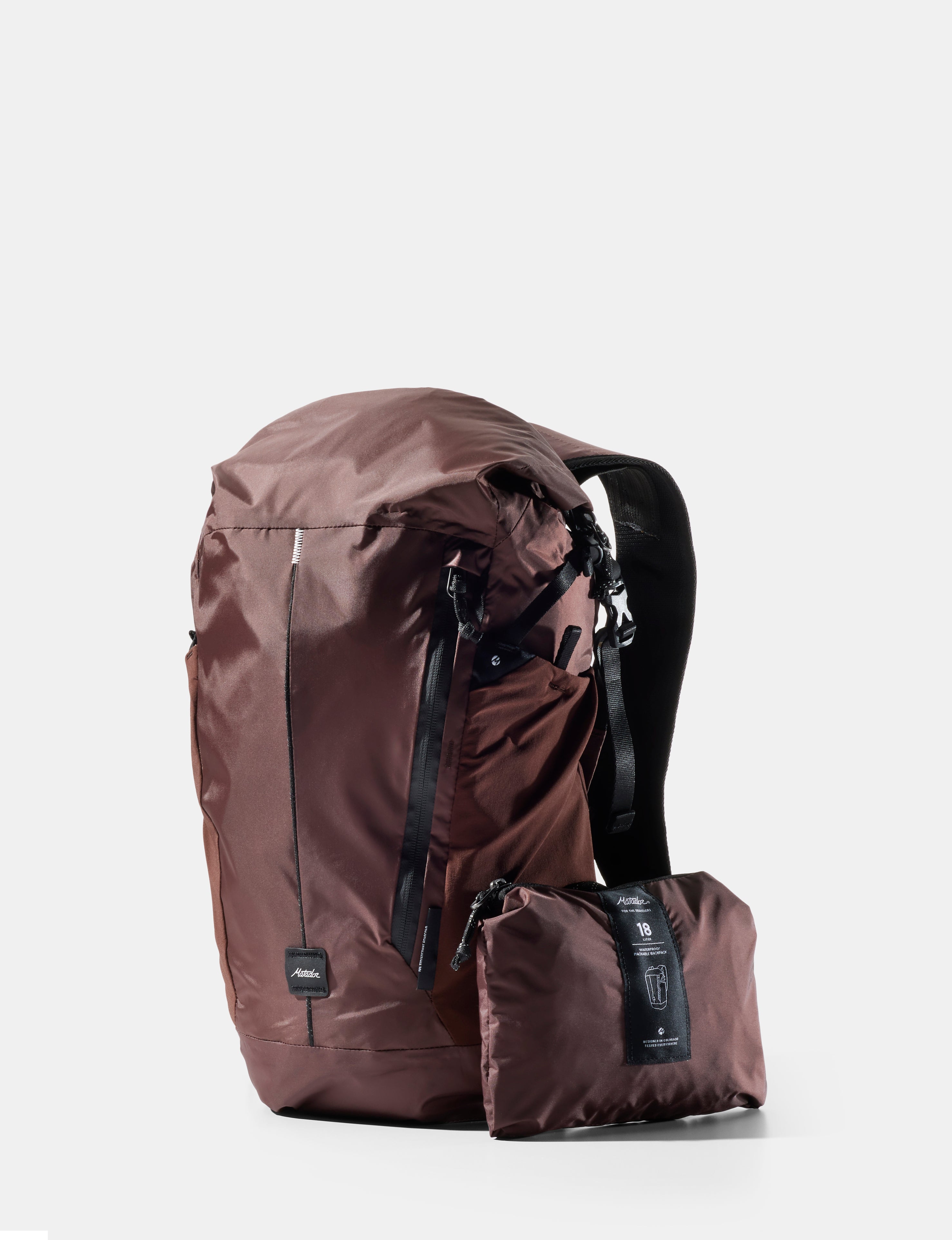 Matador Waterproof Packable Backpack 18L - Garnet
