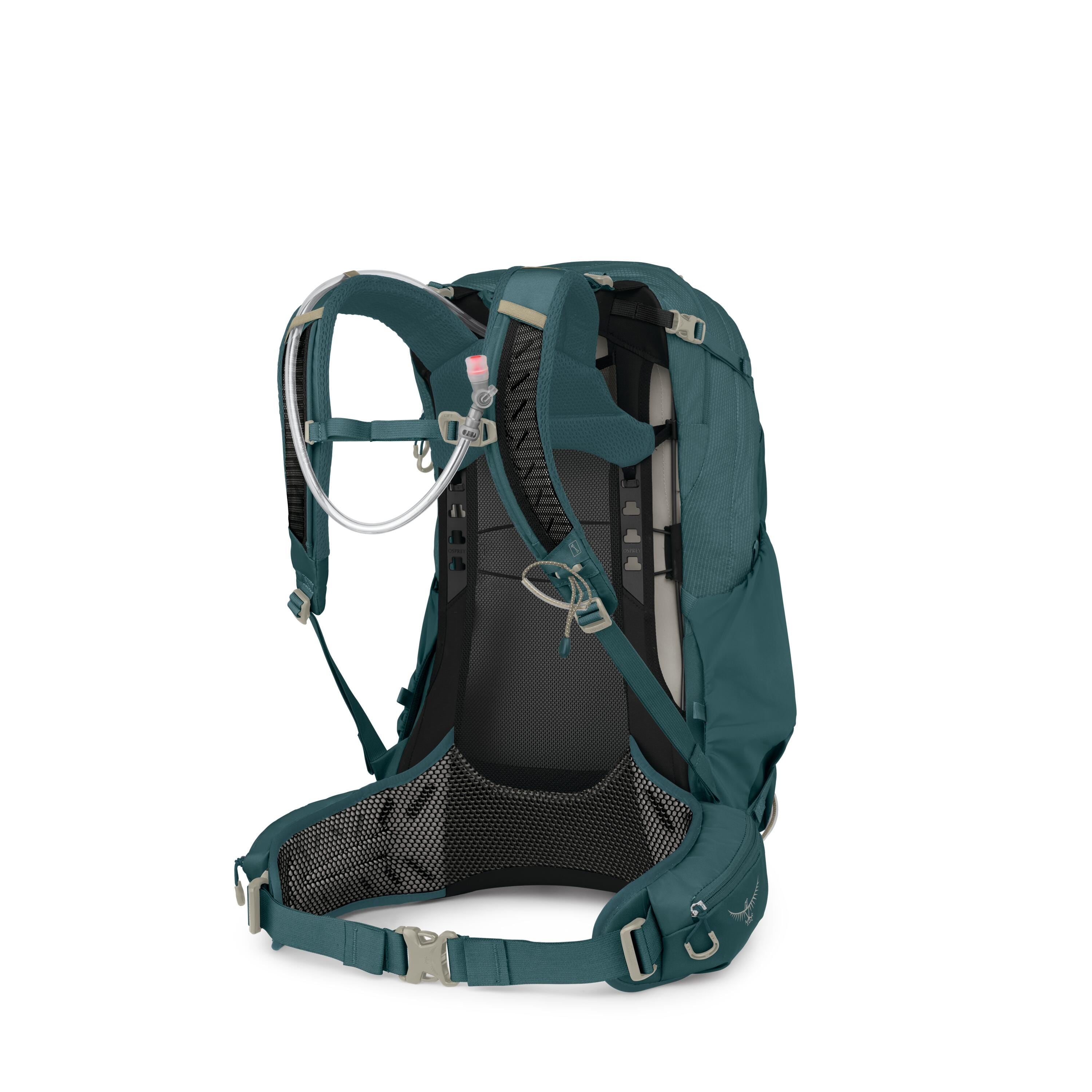 Osprey Manta 34 Hiking Hydration Backpack 34L in Torrent Blue — back view