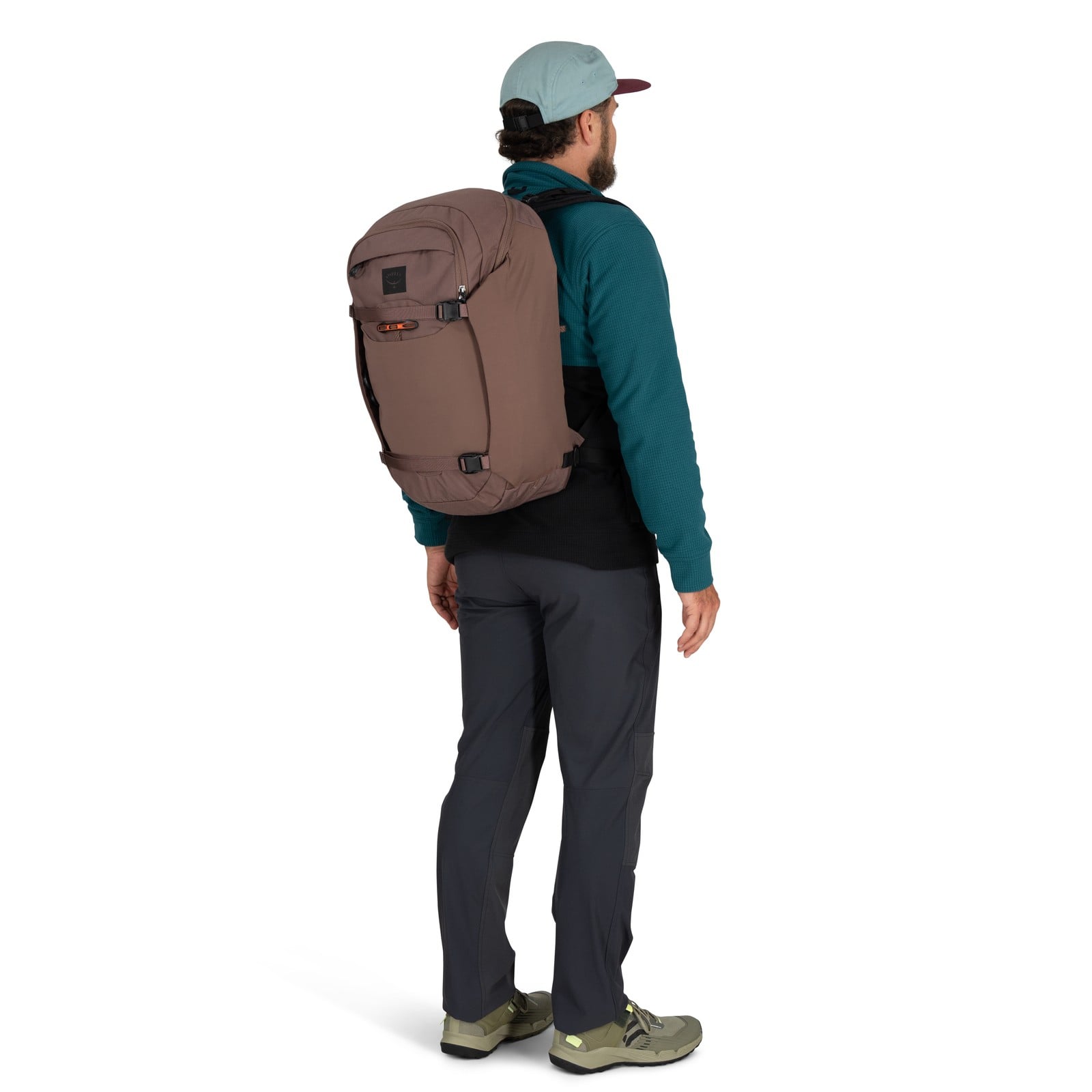 Osprey Metron 24 Commuter Backpack 24L in Magma Brown — lifestyle 2