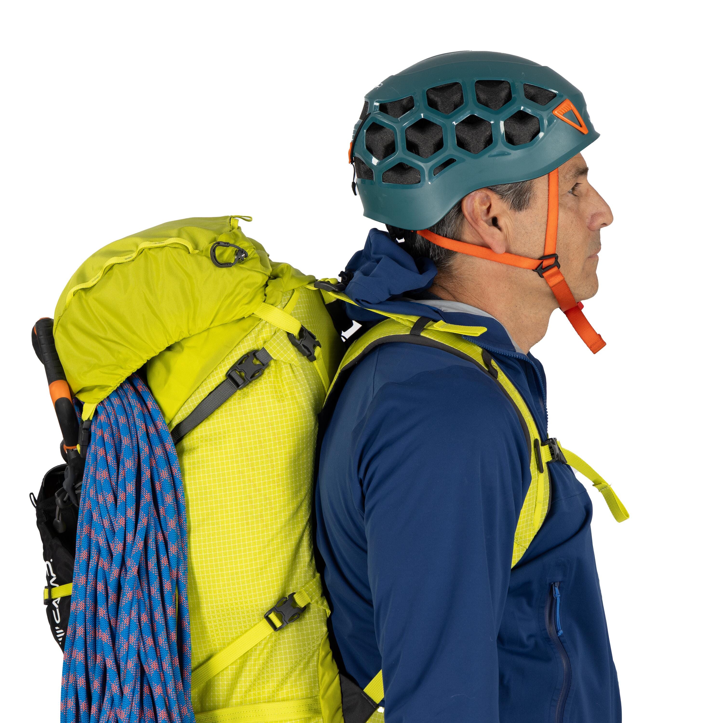 Osprey Mutant 38 Mountaineering Backpack 38L in Lemongrass — detail view 2