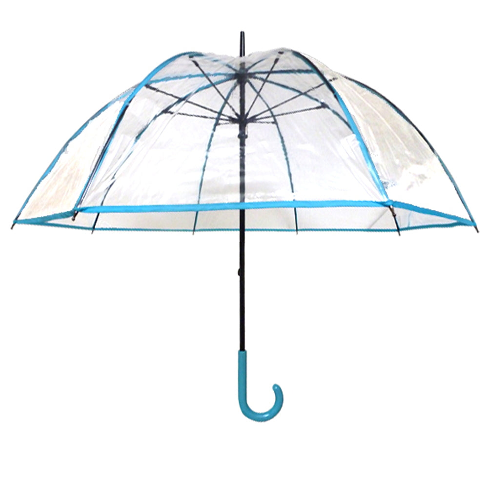 Vista 9202 Clear Fashion Umbrella in Sky Blue — front view # color_Sky Blue