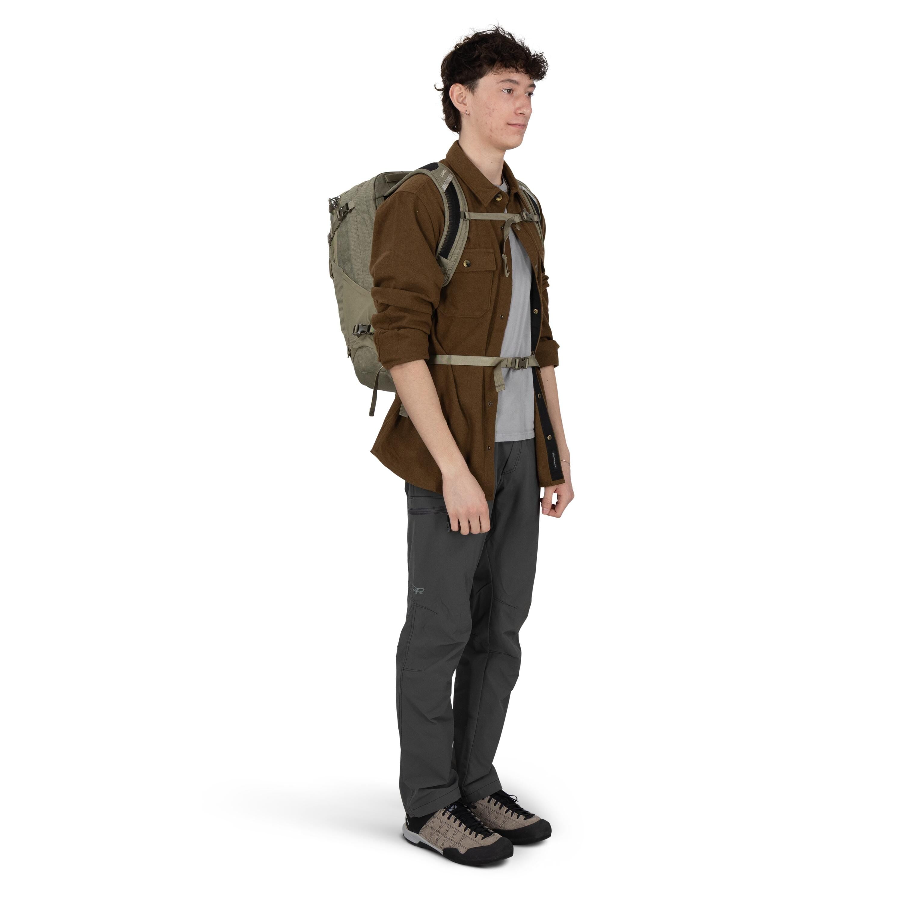 Osprey Nebula Driftshade Laptop Backpack 32L in Olive Tan — lifestyle