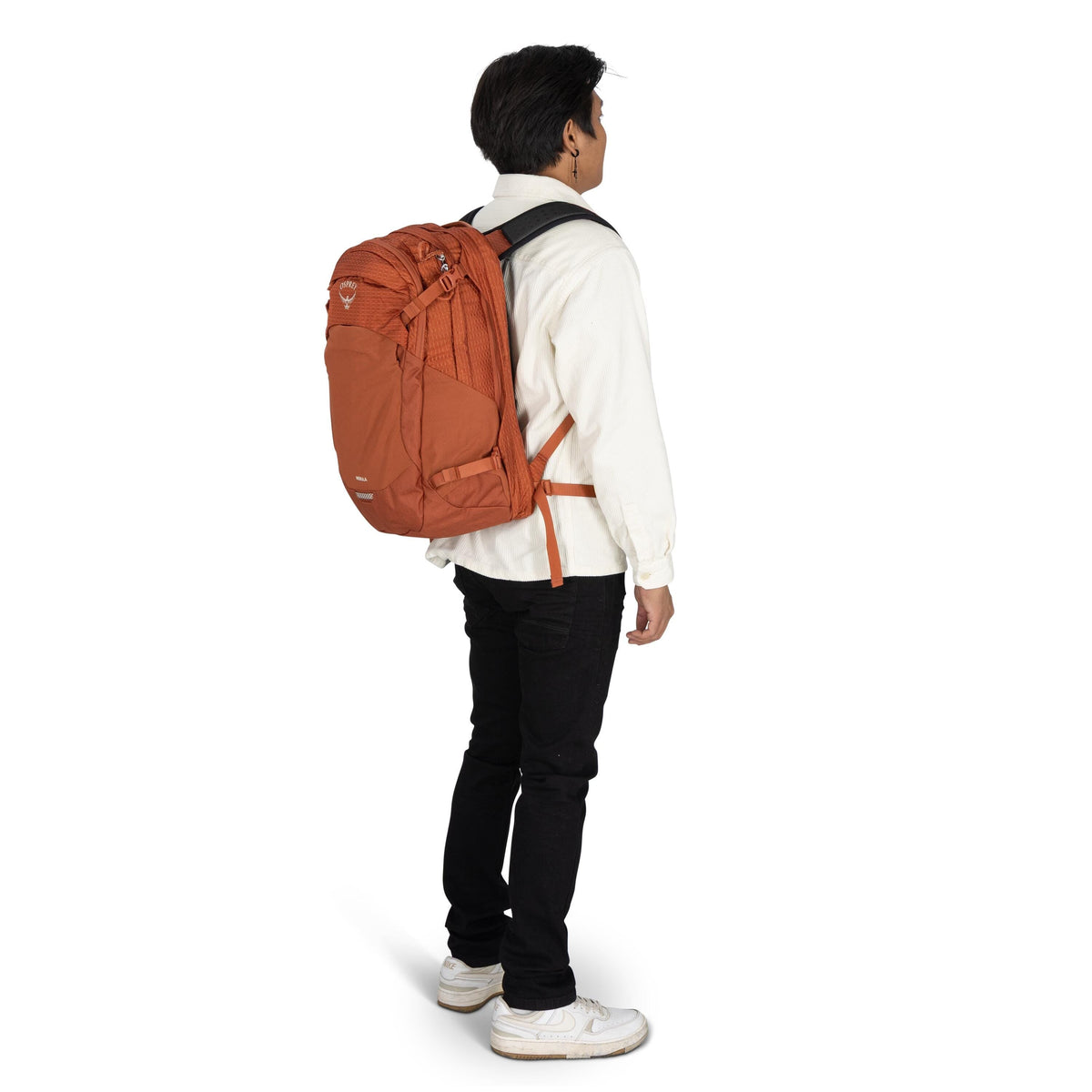 Osprey Nebula Backpack 32L in Porcelain Orange Heather — lifestyle 2