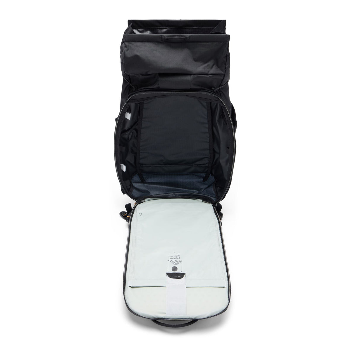 Peak Design Outdoor Backpack 25L in Black — interior view # color_Black