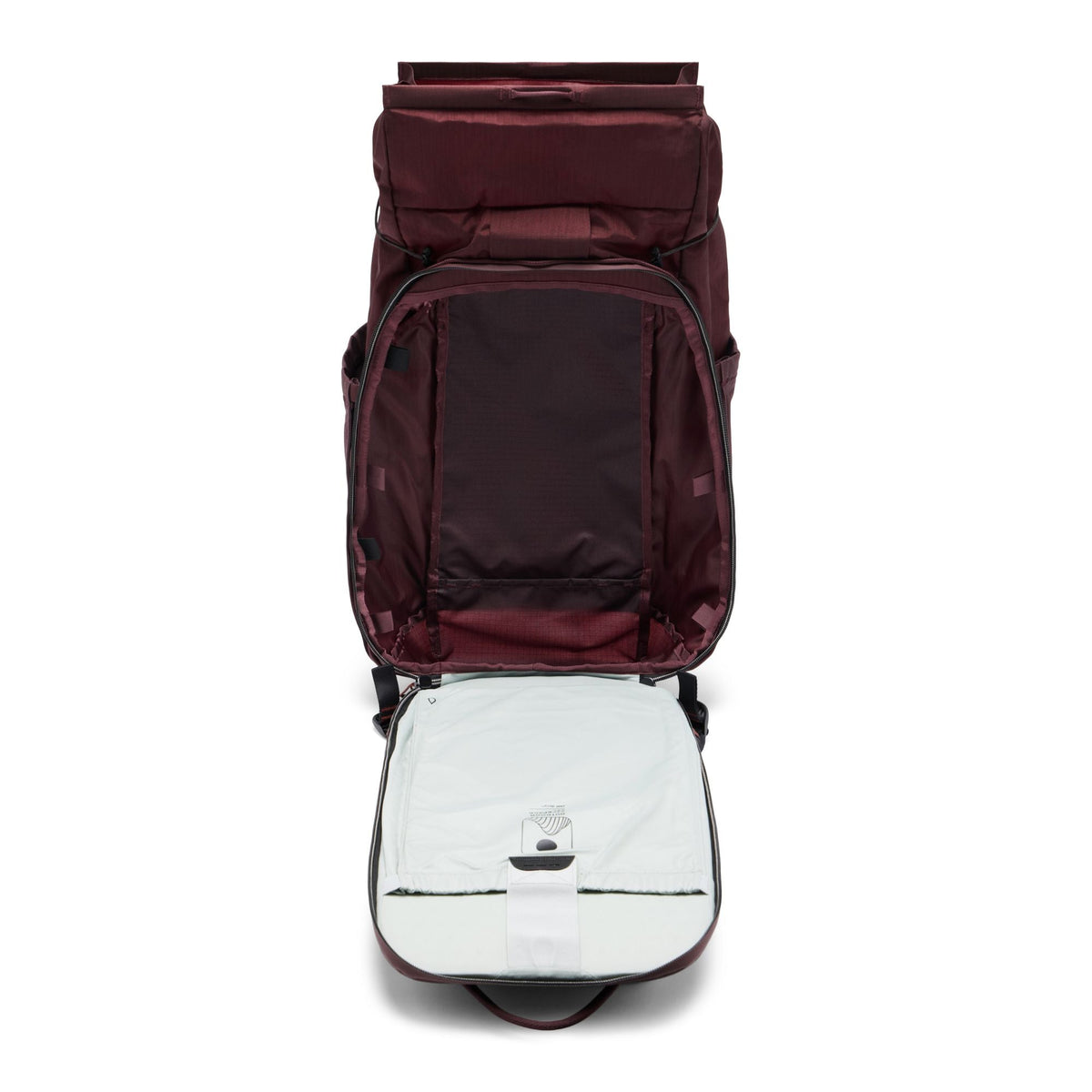 Peak Design Outdoor Backpack 25L in Eclipse — interior view # color_Eclipse