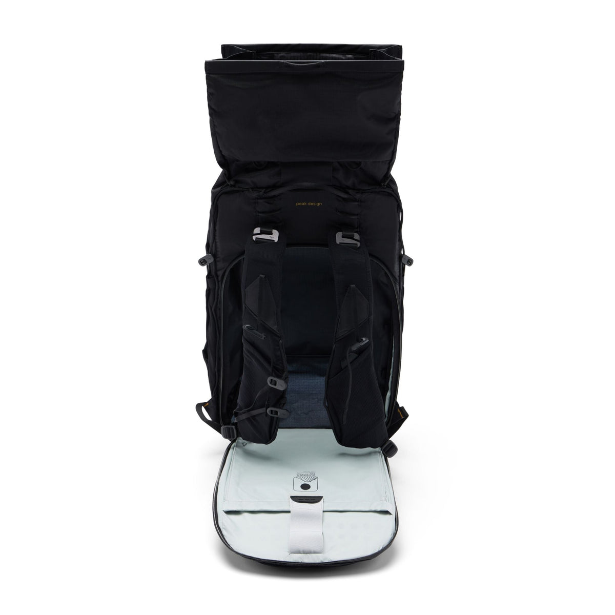Peak Design Outdoor Backpack 45L in Black — interior view # color_Black
