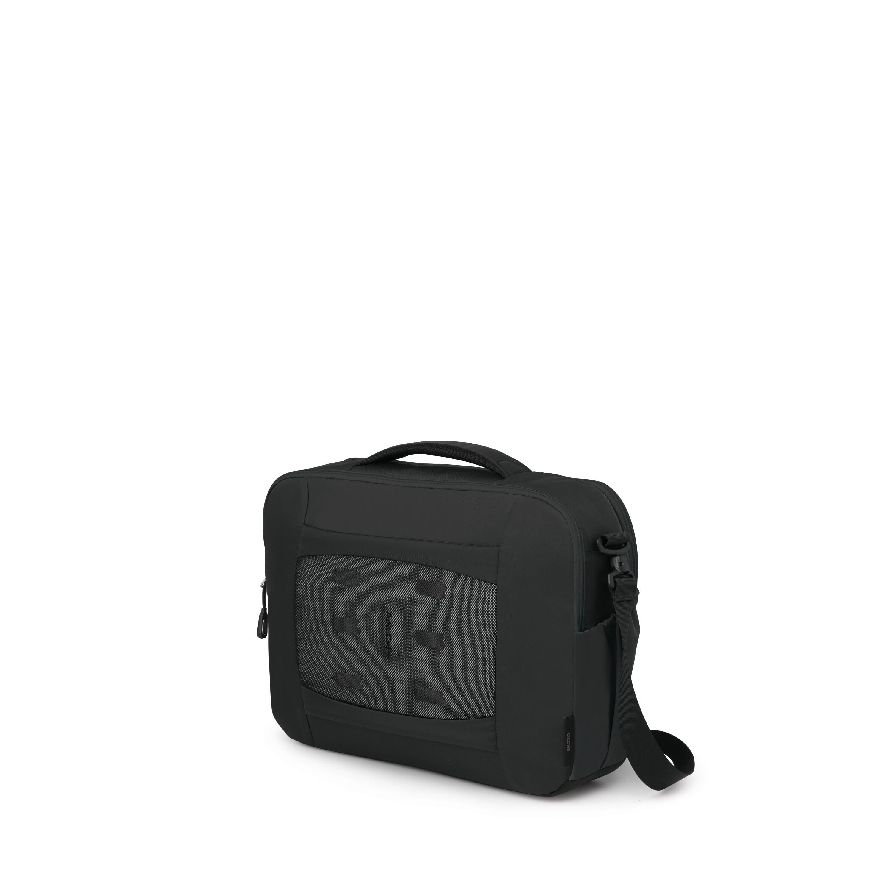 Osprey Ozone Brief Bag 16L in Black — angle view 3