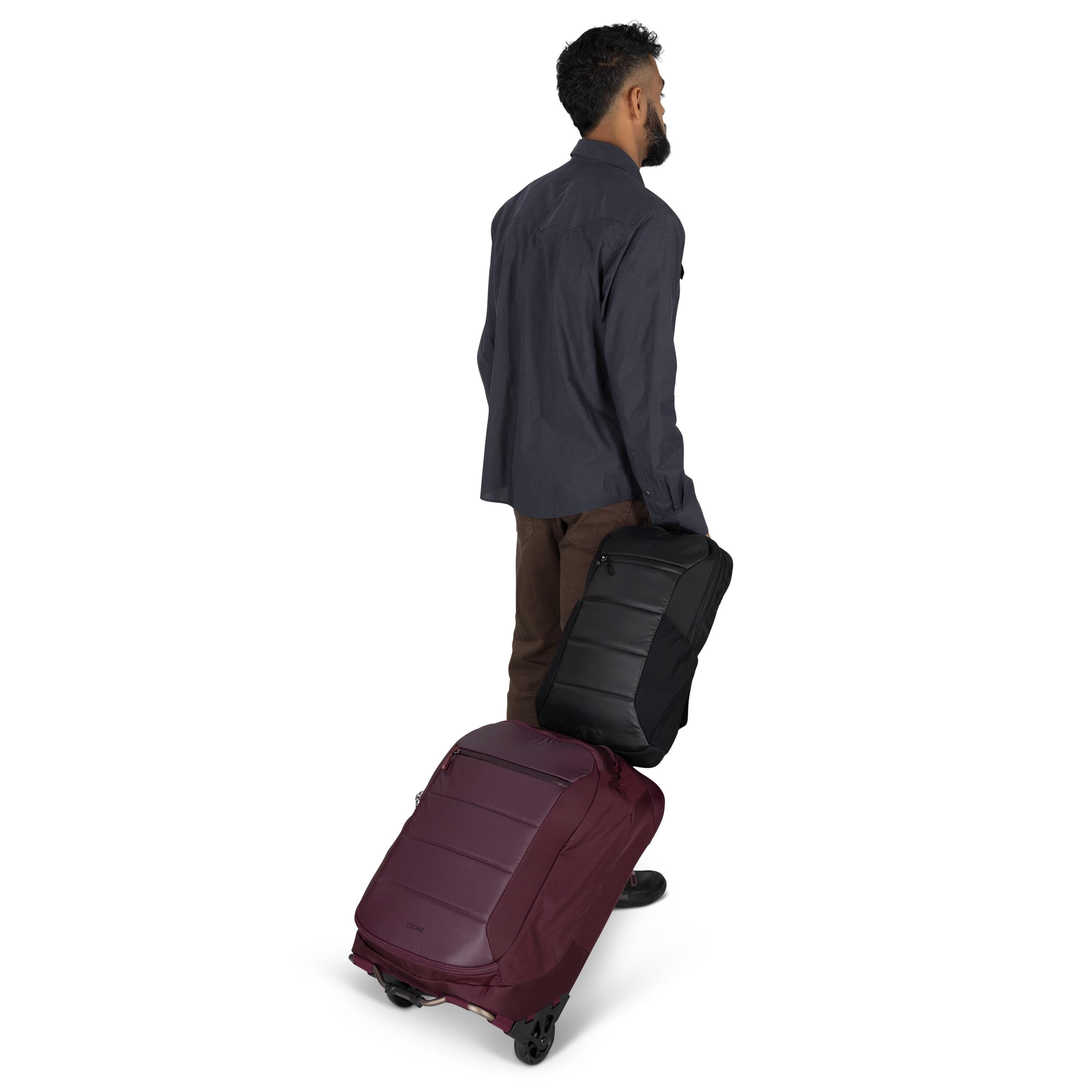 Osprey Ozone Slim Pack Travel Backpack 10L in Black — detail view 2