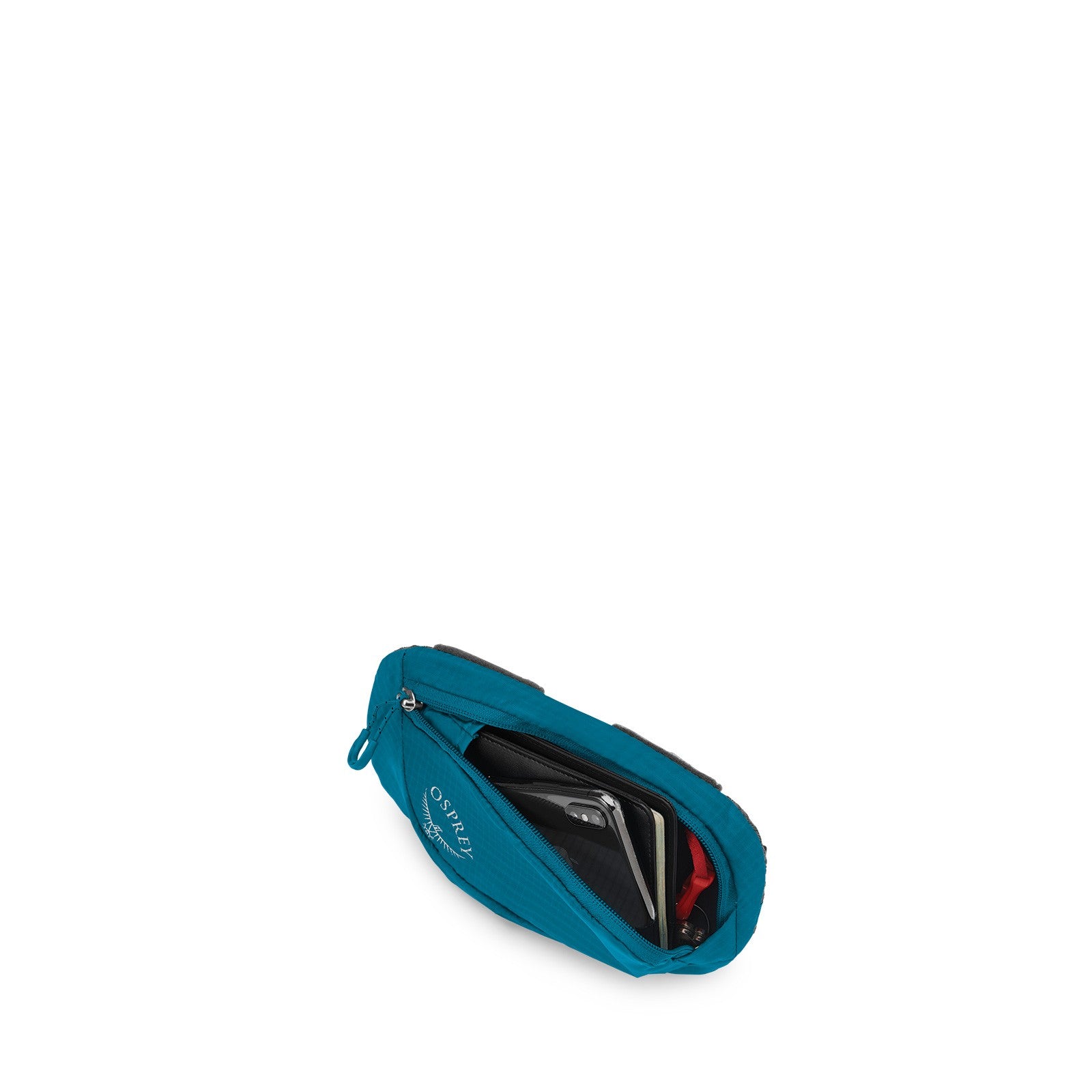 Osprey Pack Pocket Zippered 1L in Waterfront Blue — angle view 2