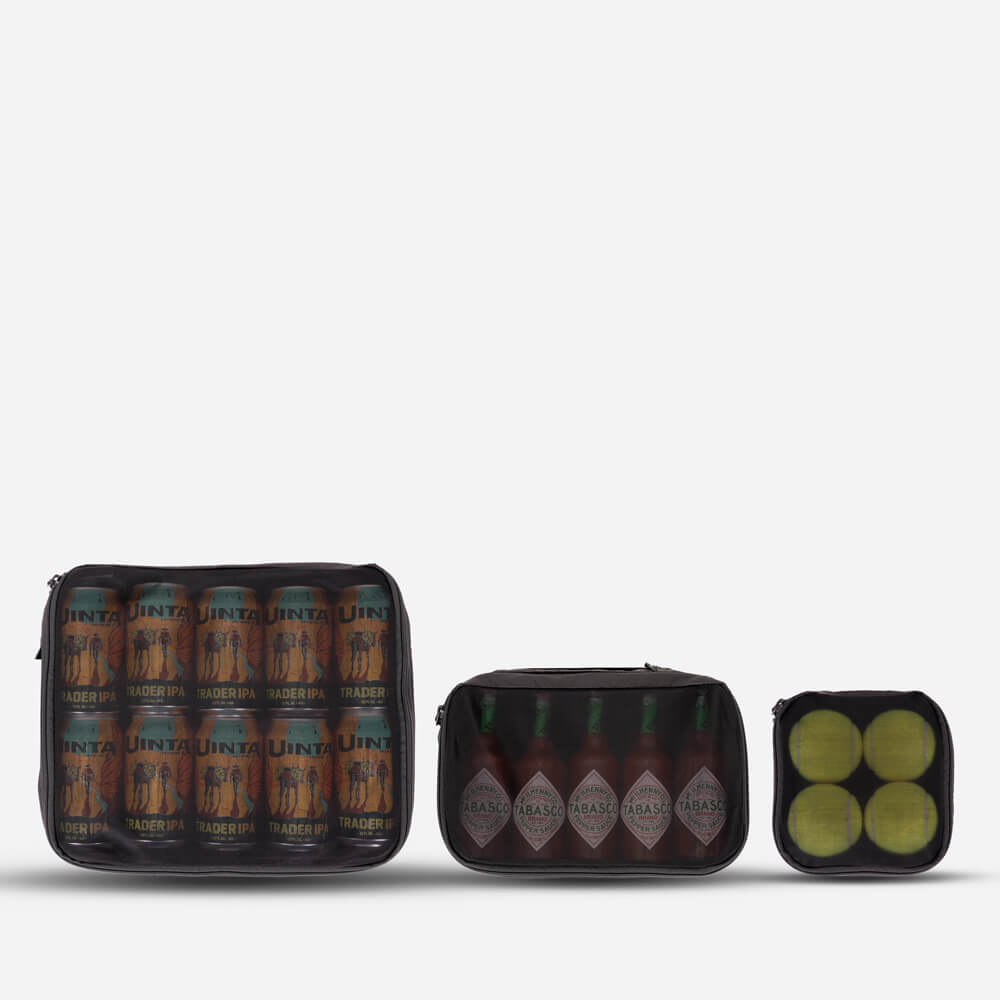 WANDRD Packing Cubes Bundle in Black — front view