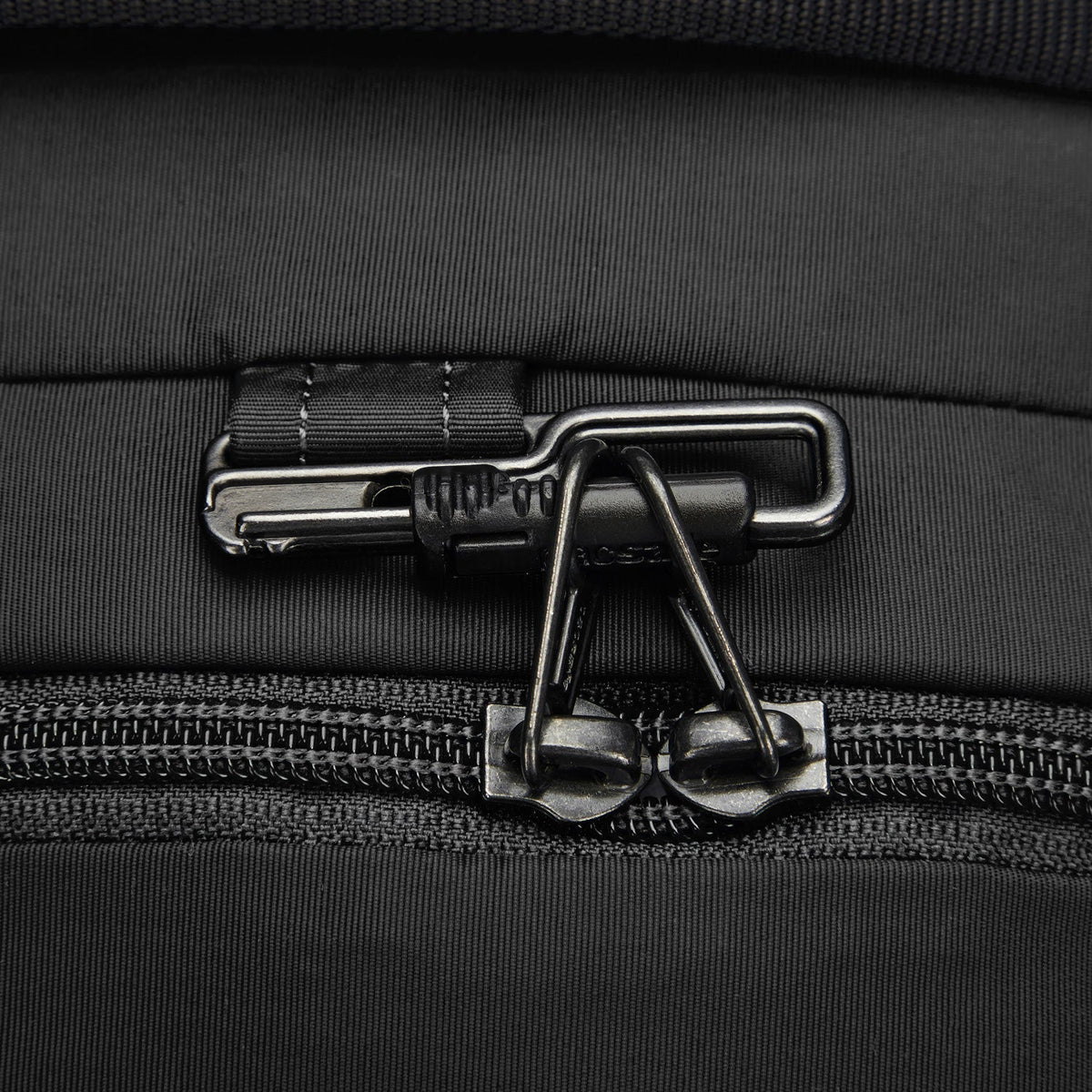 Pacsafe Metrosafe LS450 ECONYL Anti-Theft 25L Backpack in Econyl Black — detail view