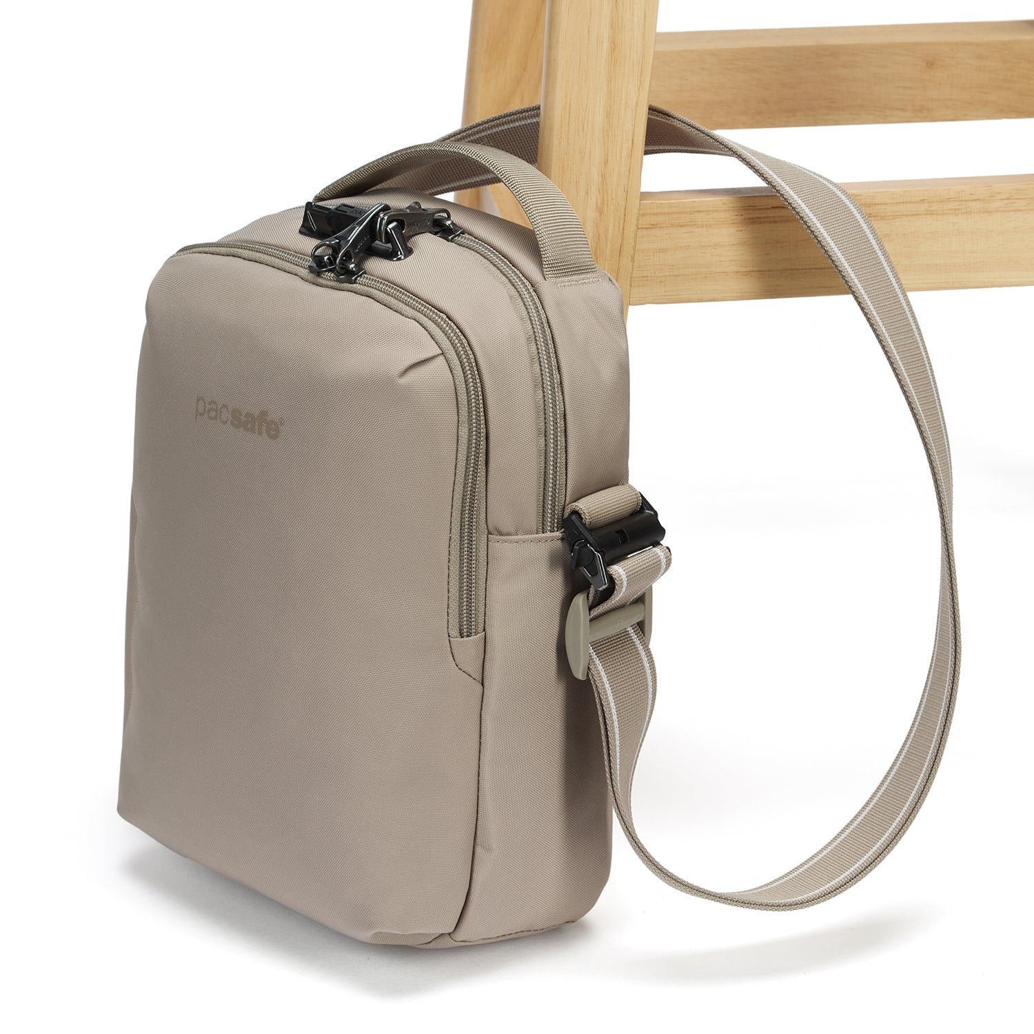 Pacsafe V Anti-Theft Tour Crossbody - Beige