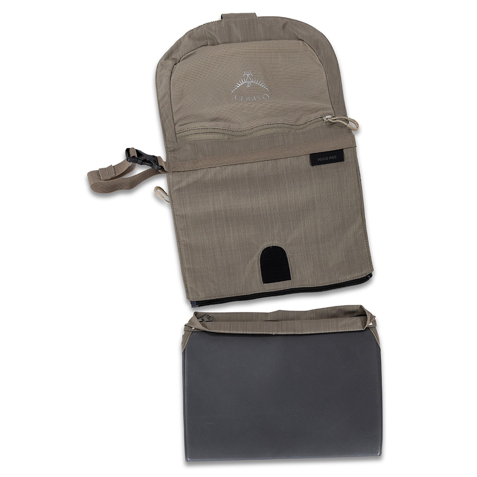 Osprey Poco Changing Pad 2L in Tan Concrete — detail view 3