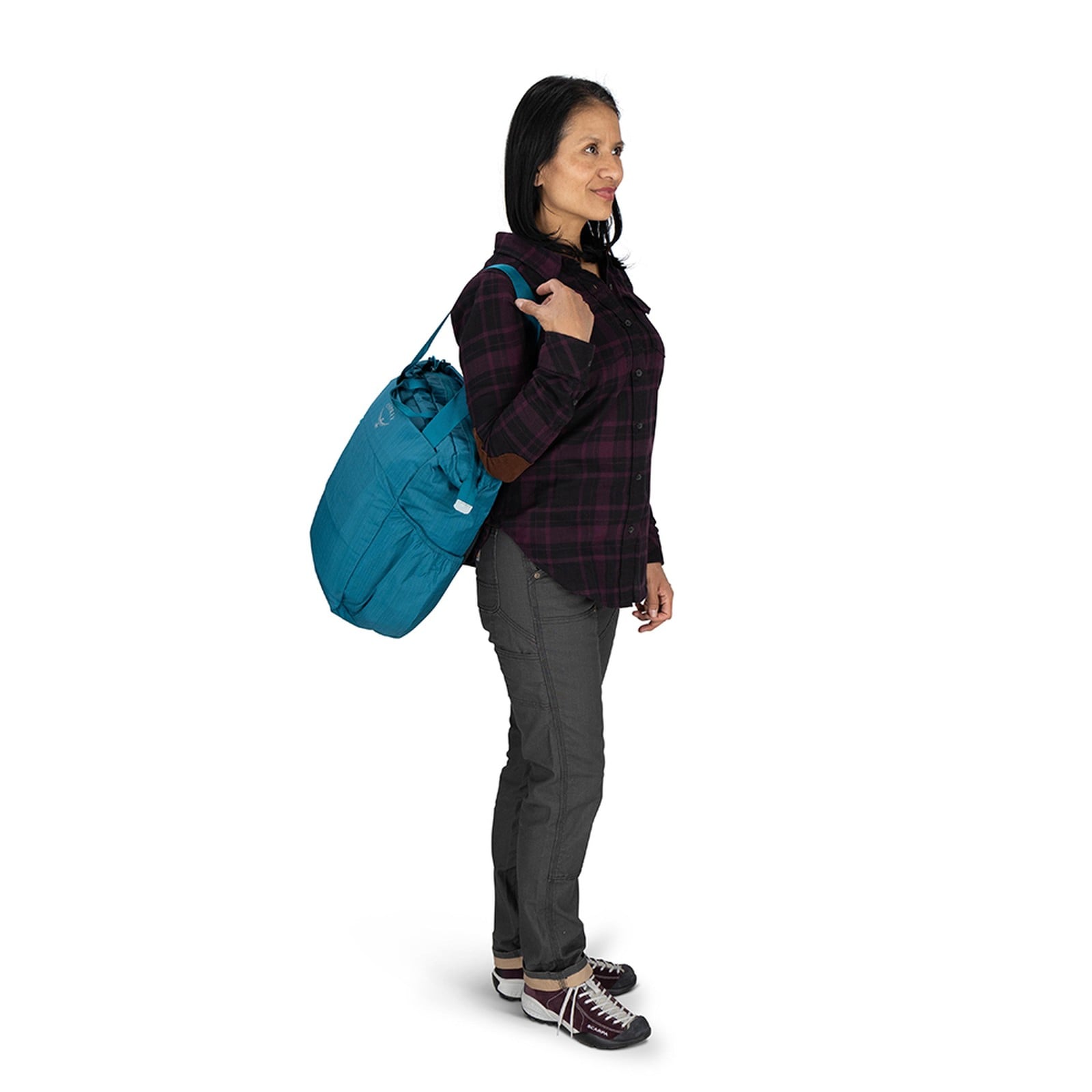 Osprey Poco Changing Tote 20L in Deep Peyto — lifestyle