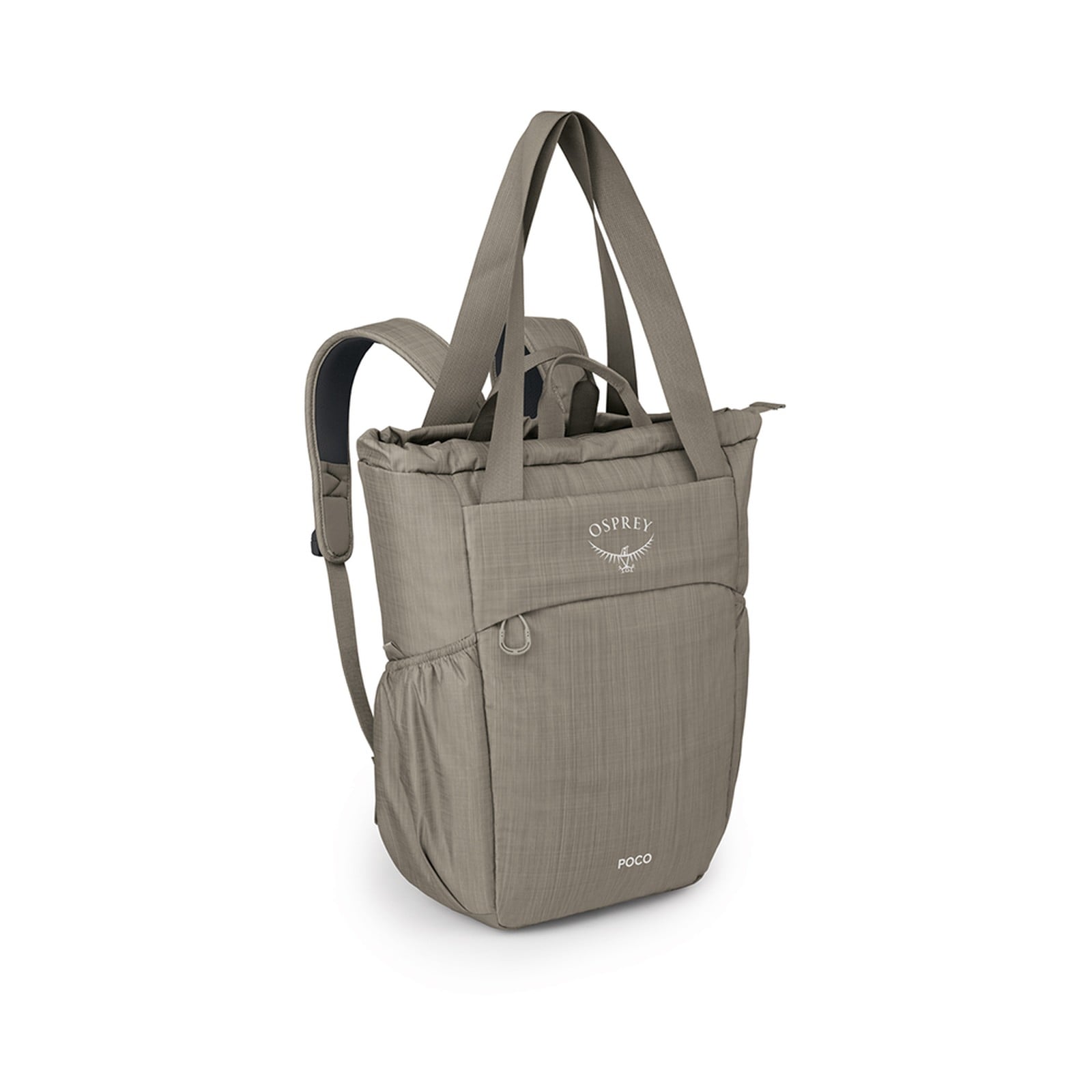 Osprey Poco Changing Tote 20L in Tan Concrete — front view