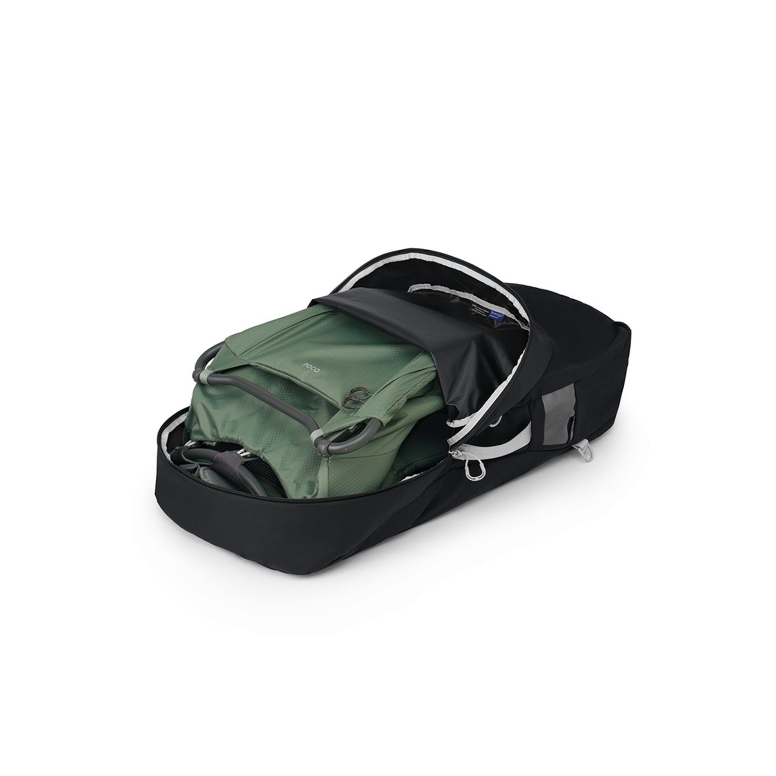 Osprey Poco Carry Case in Black — angle view 2